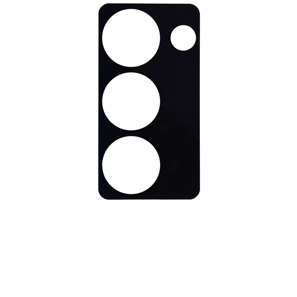 Rear Camera Lens (Glass Only) with Adhesive for Samsung Galaxy Z Fold 2 5G (Mystic Black) (10-Pack)