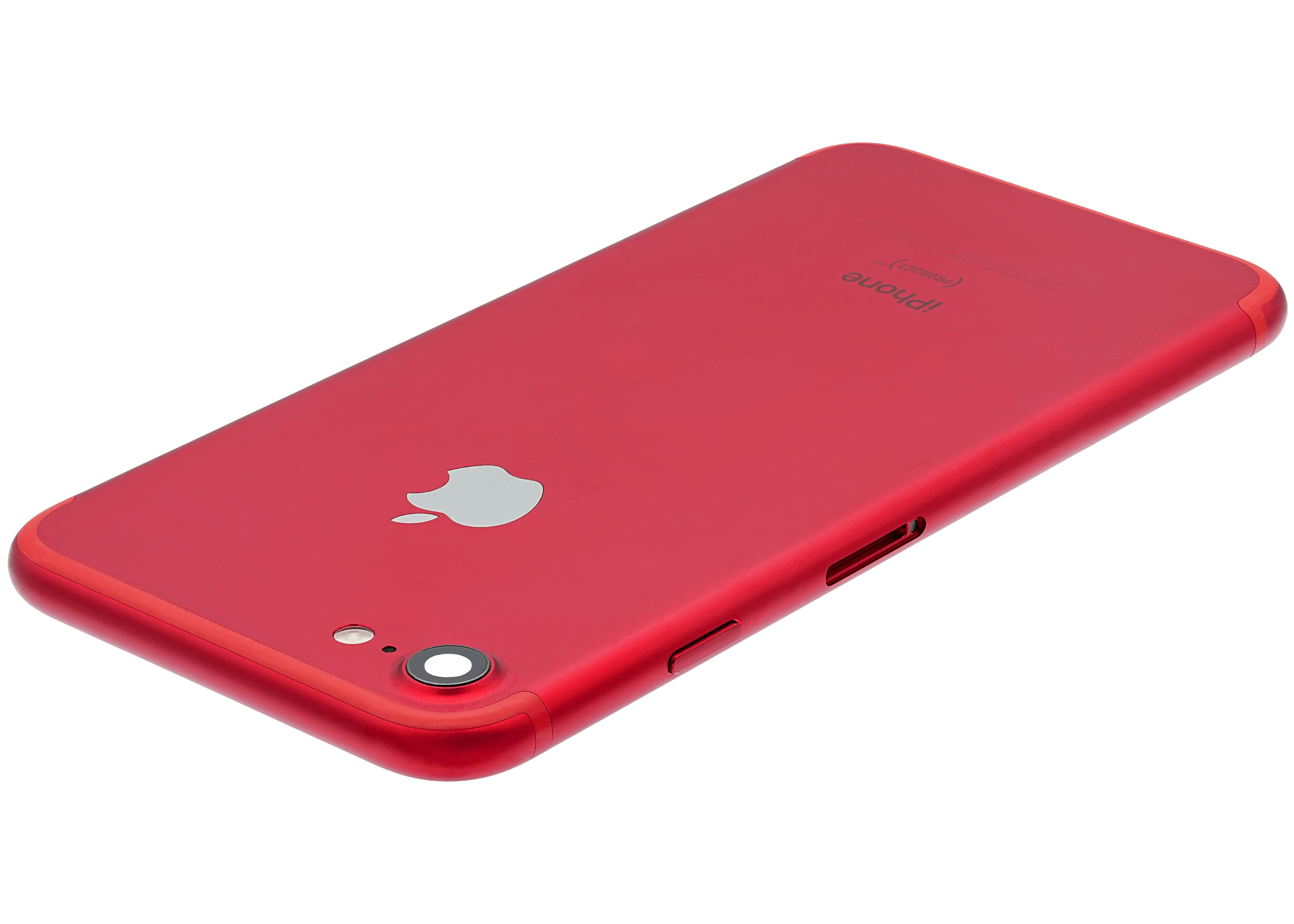 Back Cover/Frame with Pre-Installed Small Parts for iPhone 7 (Used OEM Removal, Quality A) (Red)