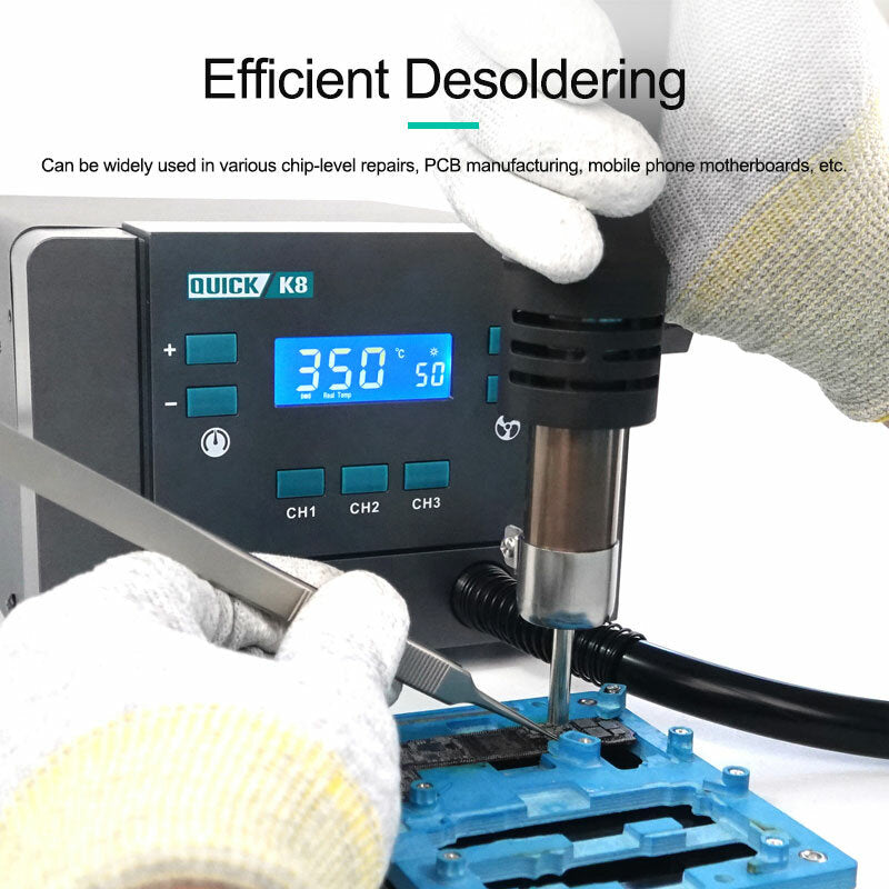 K8 Lead-Free Smart Hot Air Desoldering Station (Quick) (110V / North America)