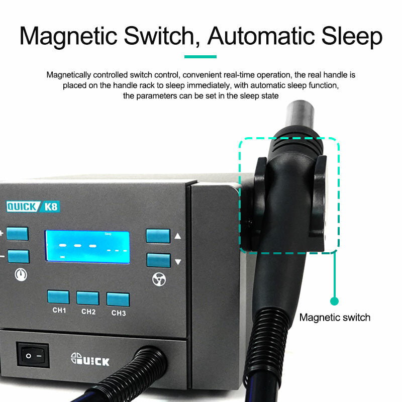 K8 Lead-Free Smart Hot Air Desoldering Station (Quick) (110V / North America)