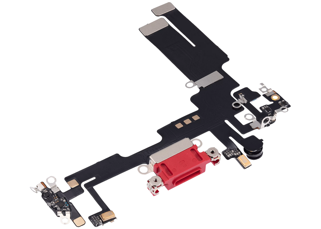 Ladebuchse-Flexkabel für iPhone 14 (Aftermarket Plus) (Rot)