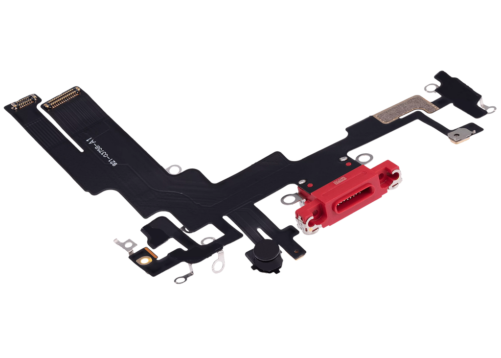 Ladebuchse-Flexkabel für iPhone 14 (Aftermarket Plus) (Rot)