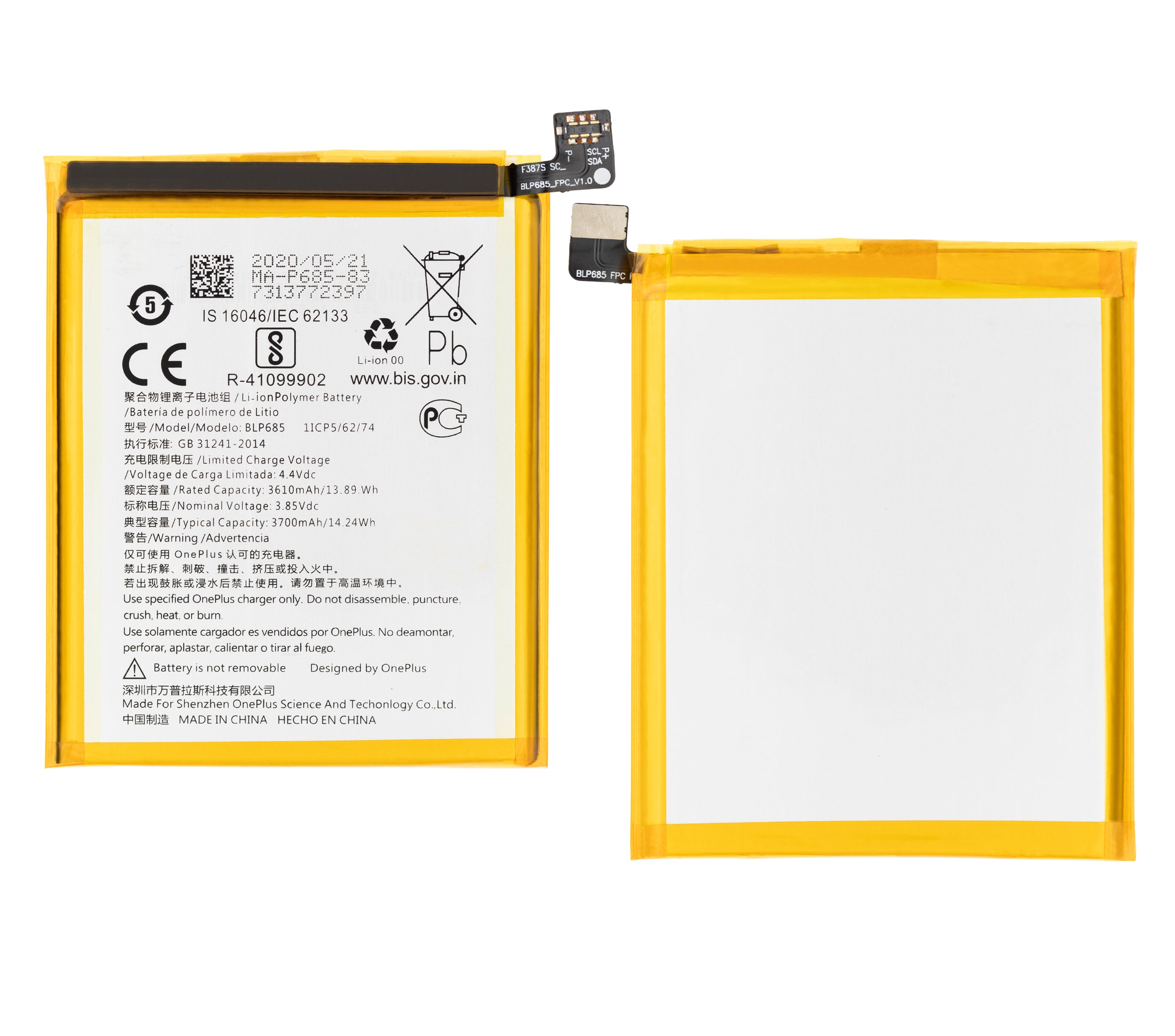Replacement Battery for OnePlus 6T / 7 (BLP685)