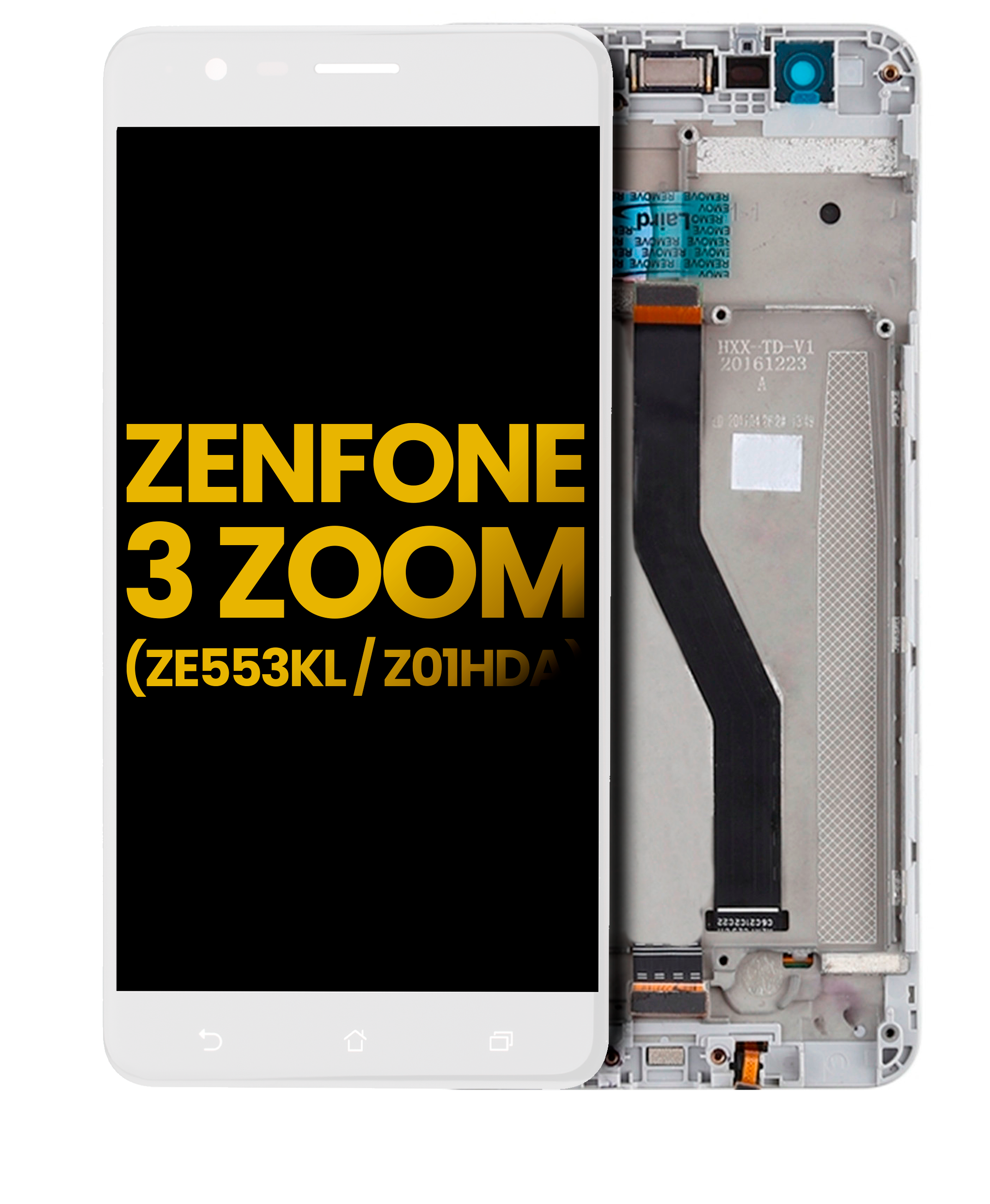 Asus ZenFone 3 Zoom Display mit Rahmen Weiß (Refurbished)
