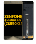 Frameless LCD Display for Asus ZenFone 3 Deluxe 5.5" (ZS550KL) (Refurbished) (Gold)