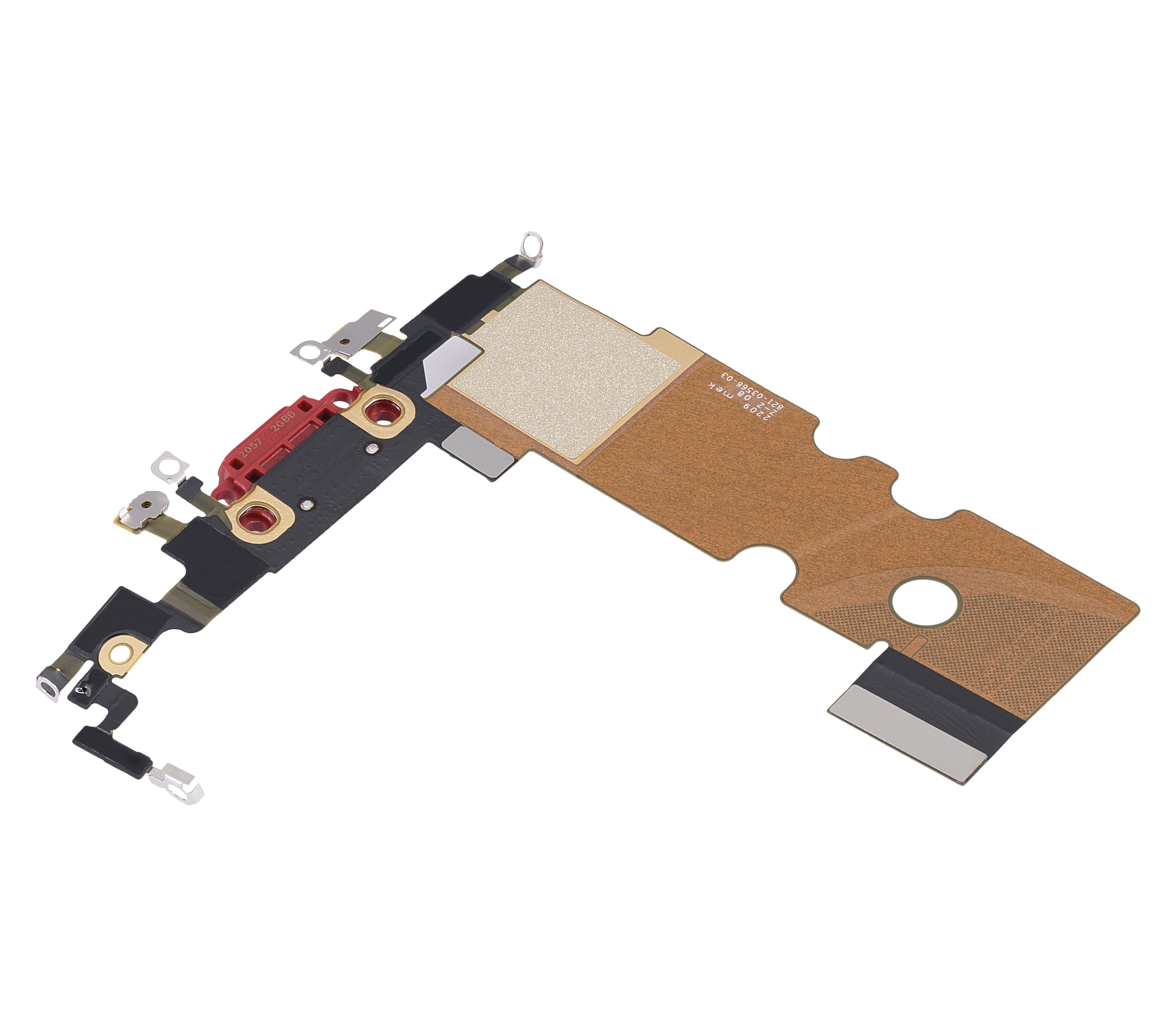 Charging Port Flex Cable for iPhone SE (2022) (Premium) (Red)