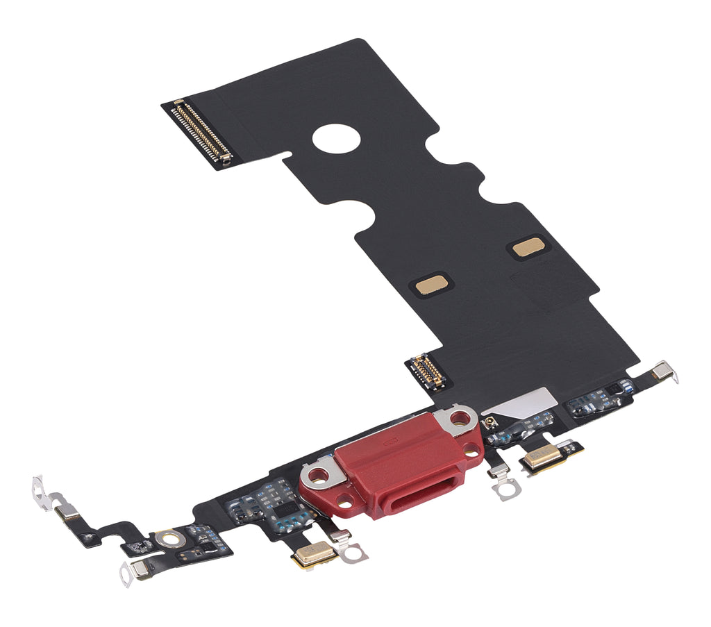 Charging Port Flex Cable for iPhone SE (2022) (Premium) (Red)