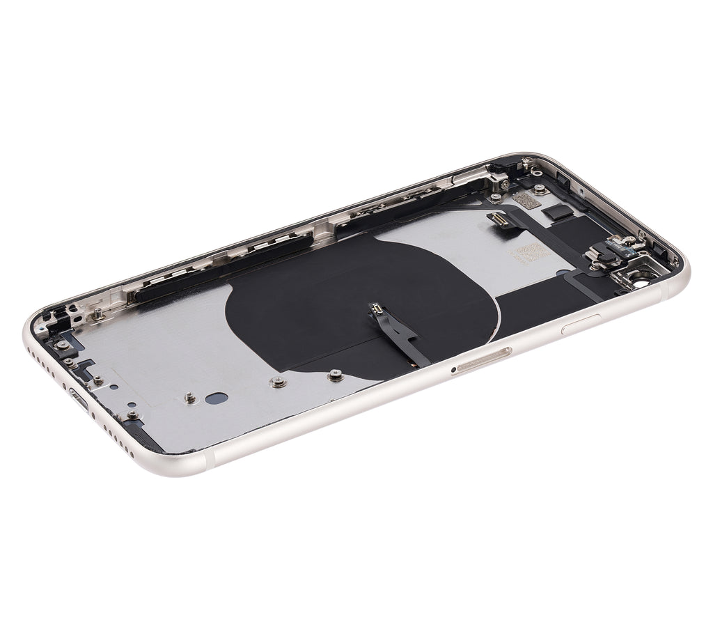 Back Cover with Pre-Installed Small Parts for iPhone SE (2022) (Used OEM, Grade A, Starlight)