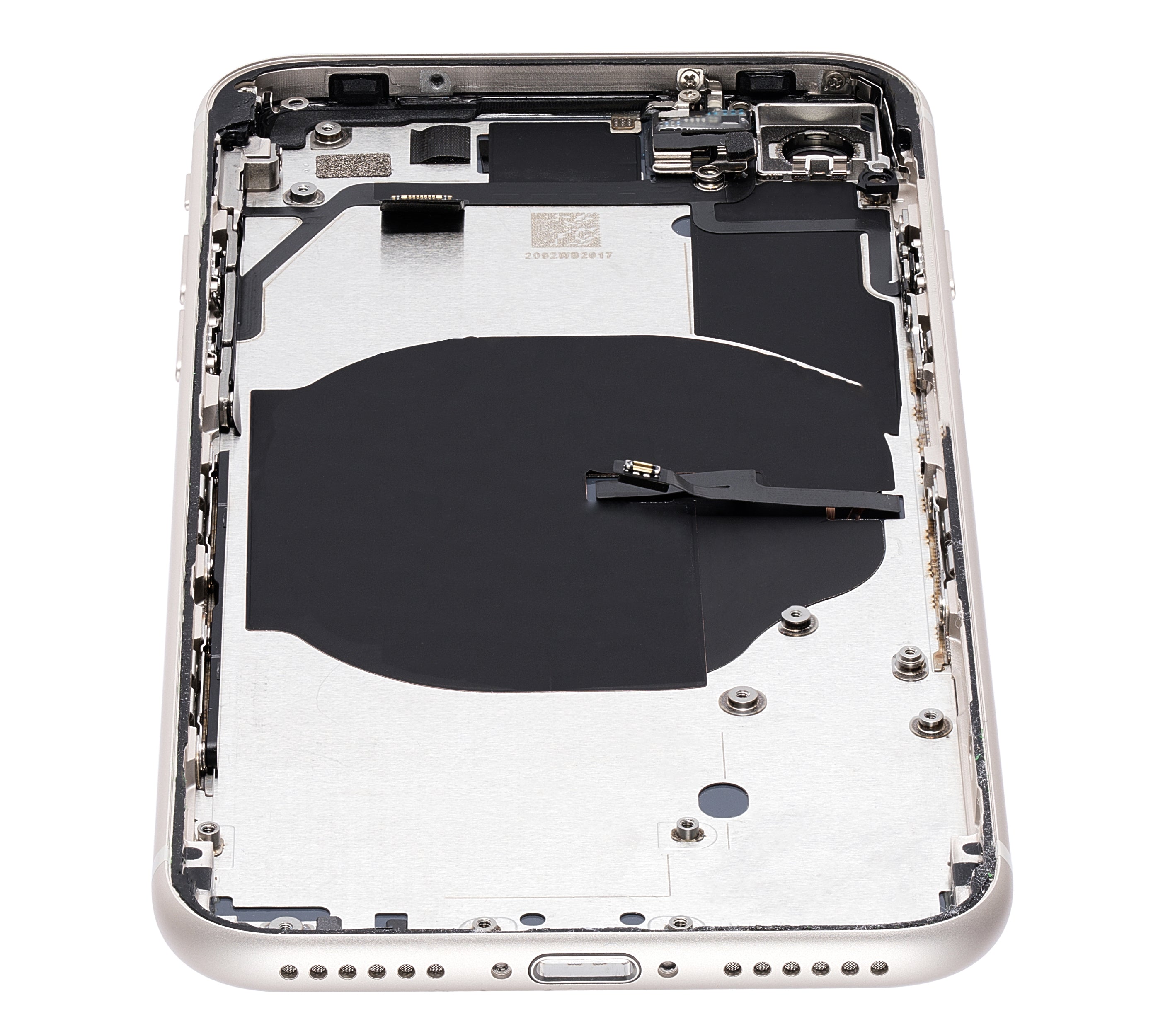 Back Cover with Pre-Installed Small Parts for iPhone SE (2022) (Used OEM, Grade A, Starlight)