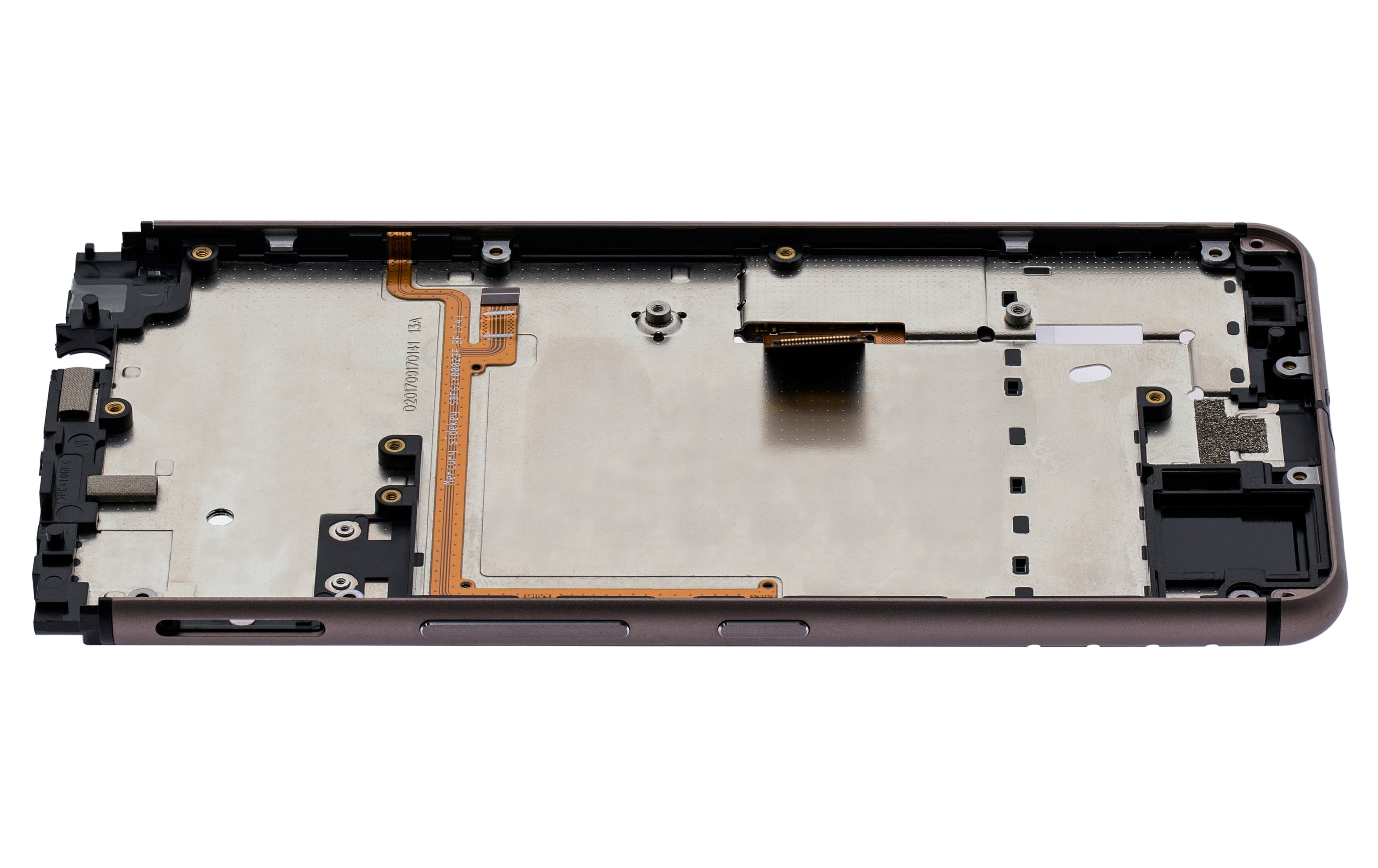 LCD-Display mit Rahmen für BlackBerry KEYone (Generalüberholt, Bronze)