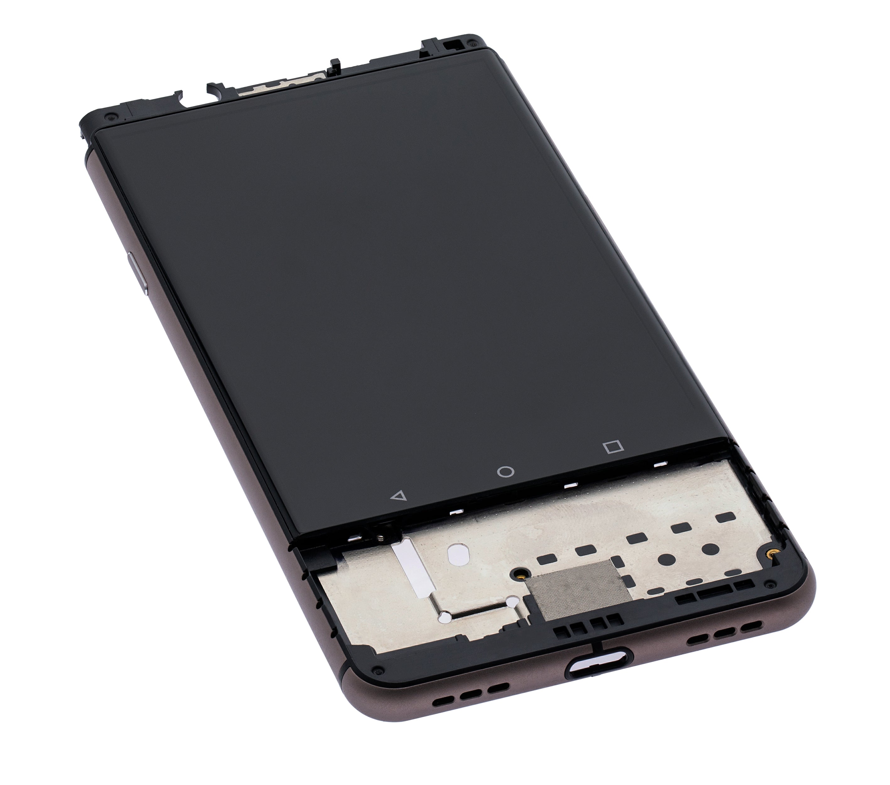 LCD-Display mit Rahmen für BlackBerry KEYone (Generalüberholt, Bronze)