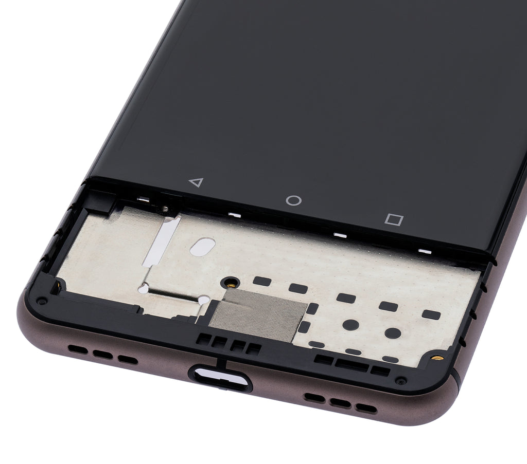 LCD-Display mit Rahmen für BlackBerry KEYone (Generalüberholt, Bronze)