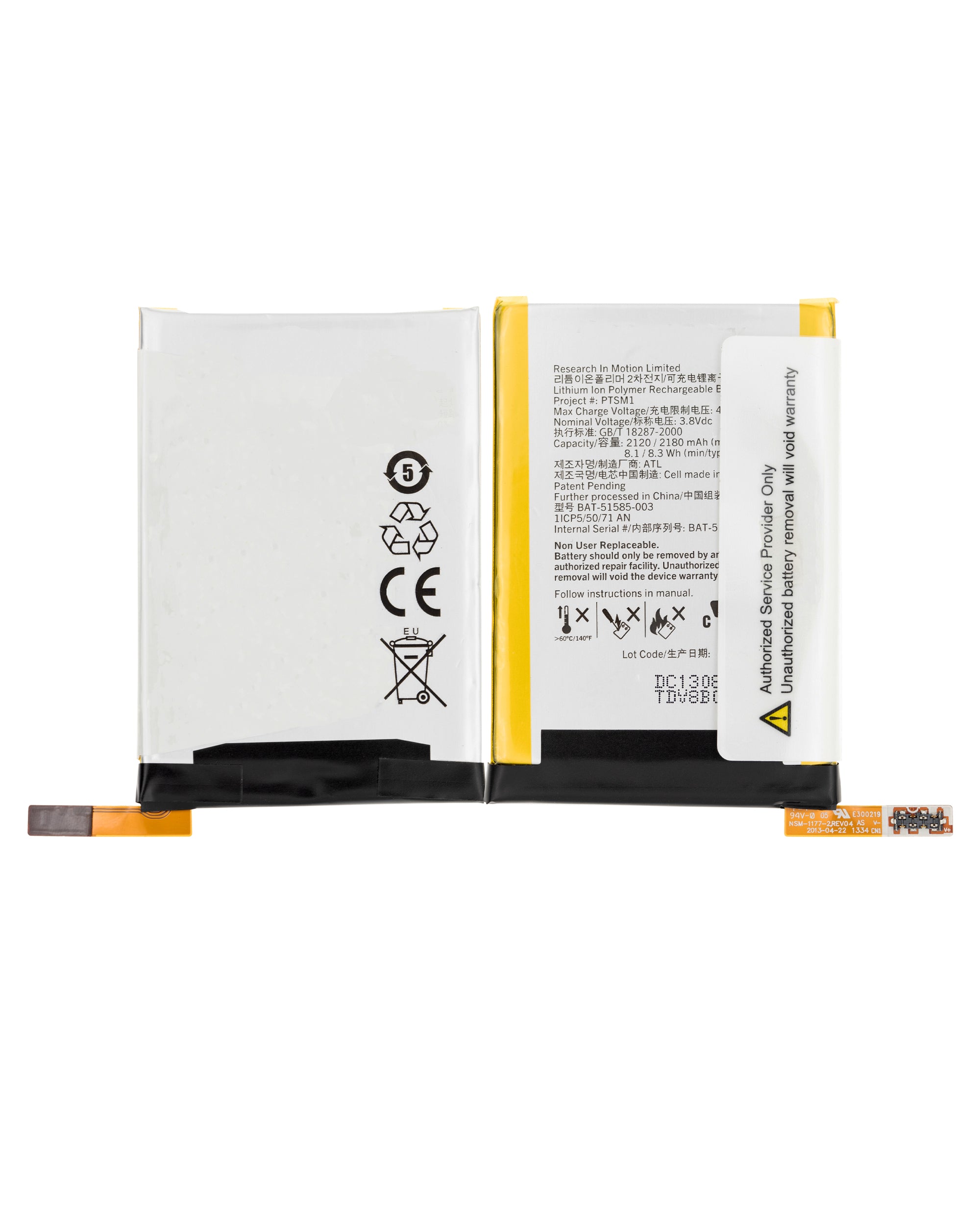 Ersatzakku für BlackBerry Q5 (BAT-51585-103)