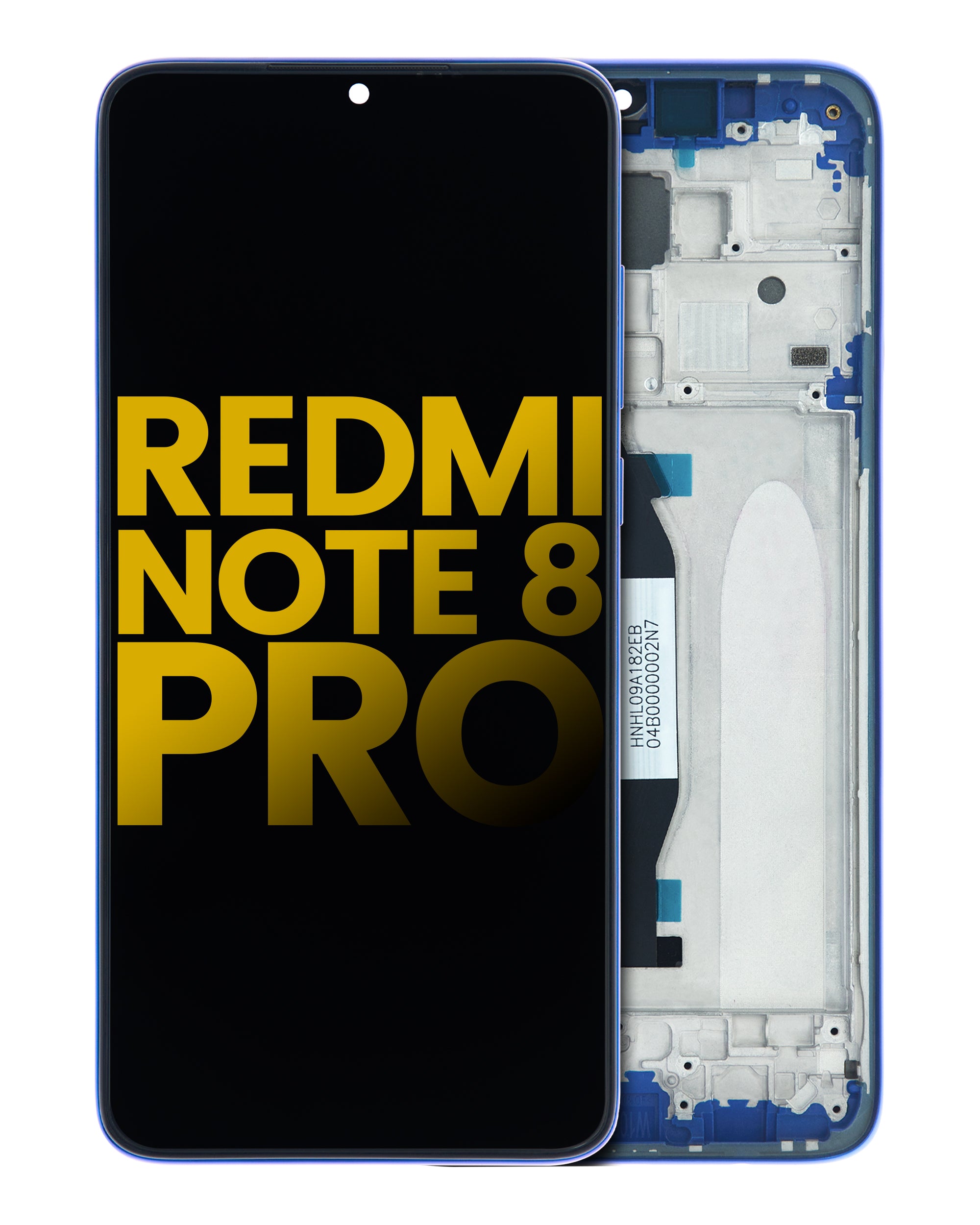 LCD Display with Frame for Xiaomi Redmi Note 8 Pro (Refurbished) (Blue)