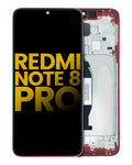 LCD-Display mit Rahmen für Xiaomi Redmi Note 8 Pro (Refurbished) (Rot)