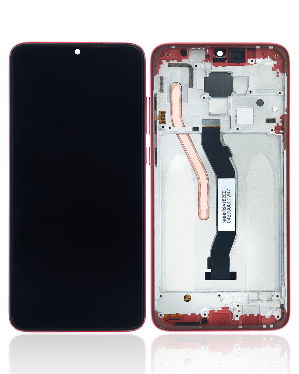LCD Display with Frame for Xiaomi Redmi Note 8 Pro (Refurbished) (Red)