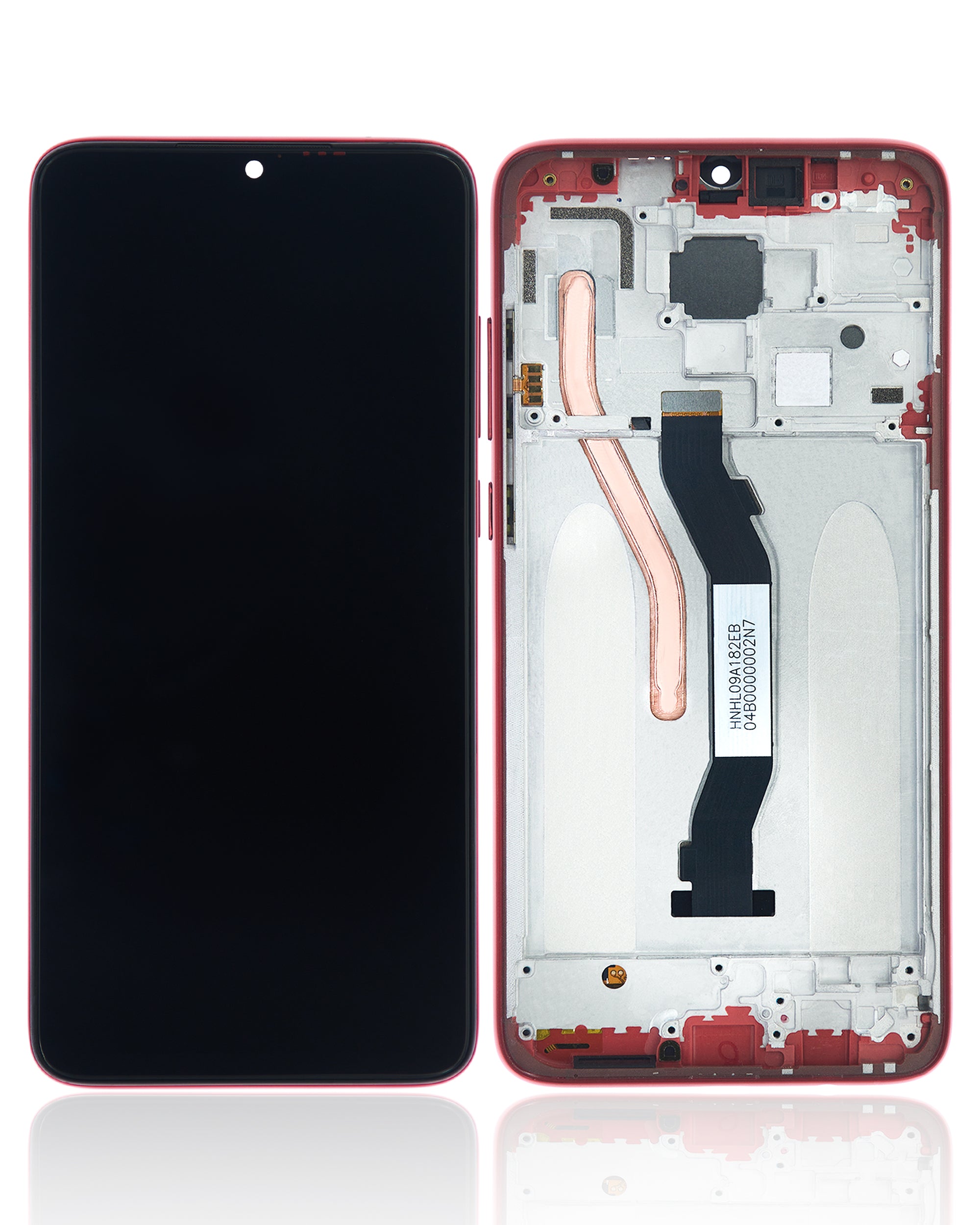 LCD Display with Frame for Xiaomi Redmi Note 8 Pro (Refurbished) (Red)