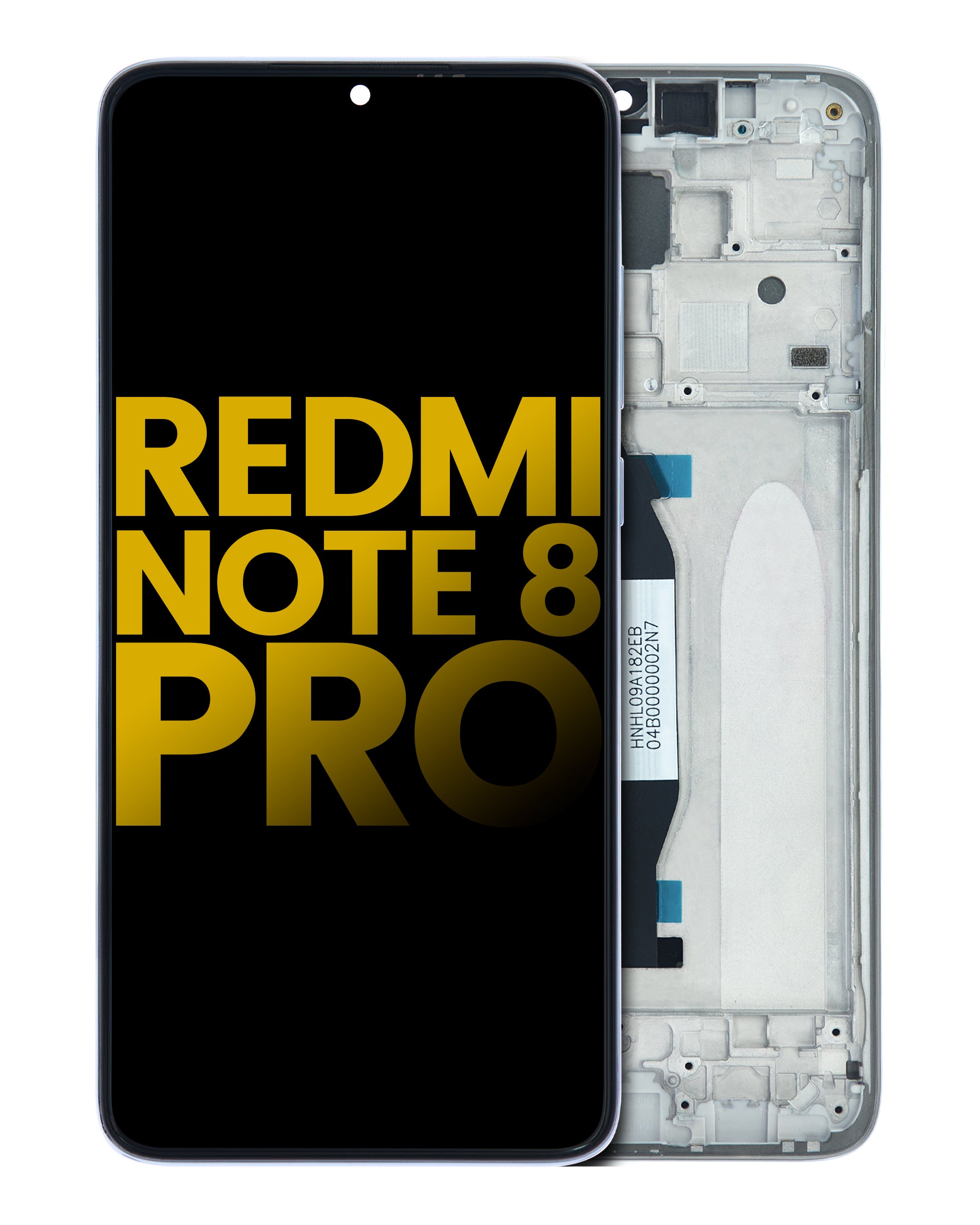 LCD Display with Frame for Xiaomi Redmi Note 8 Pro (Refurbished) (White)