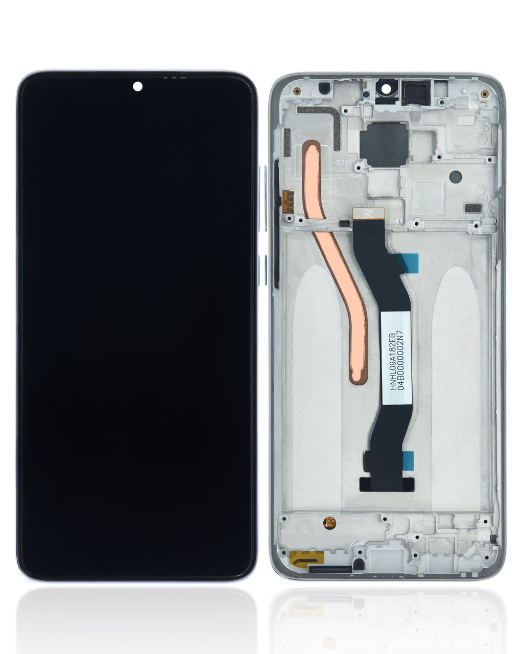 LCD Display with Frame for Xiaomi Redmi Note 8 Pro (Refurbished) (White)