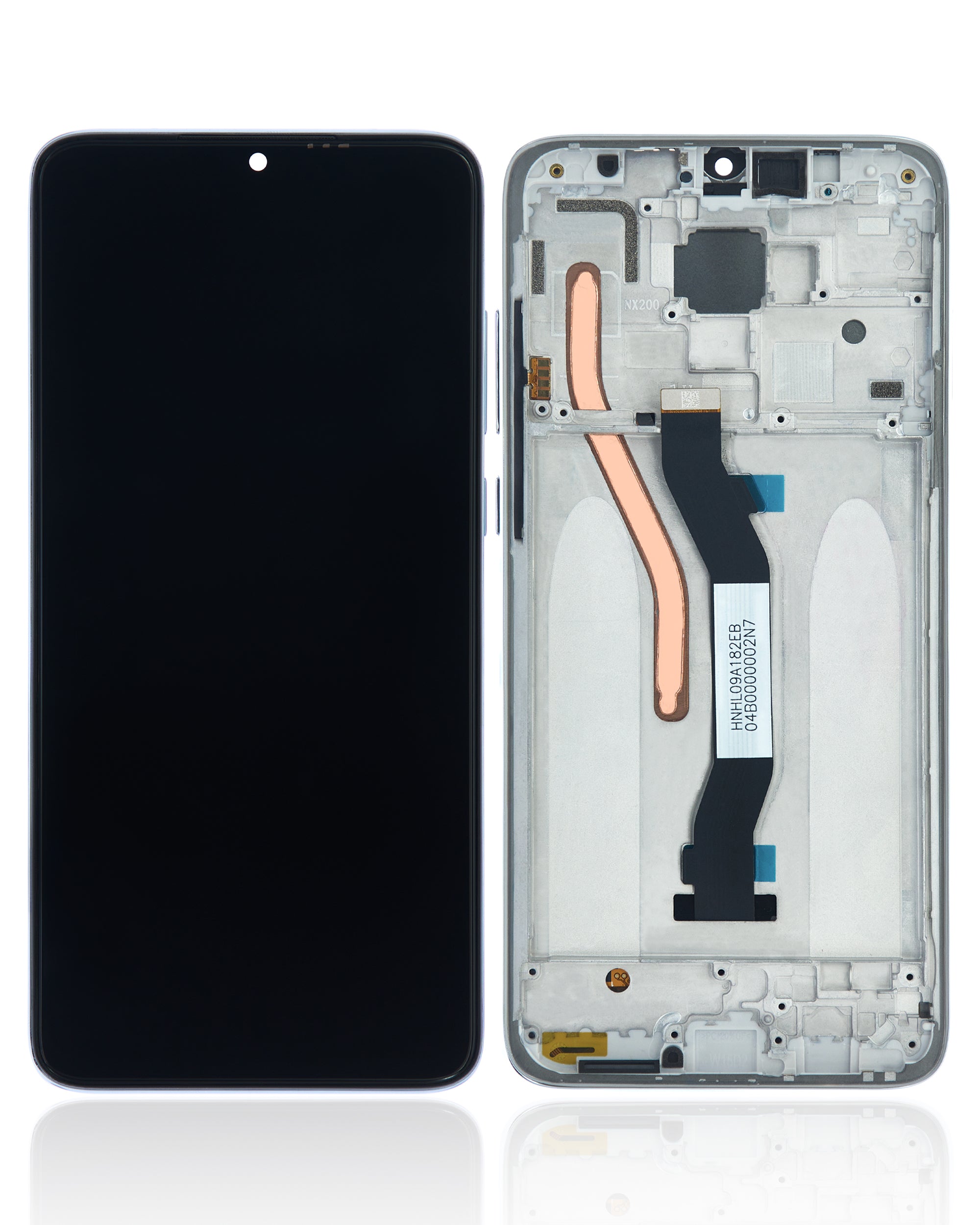 LCD Display with Frame for Xiaomi Redmi Note 8 Pro (Refurbished) (White)