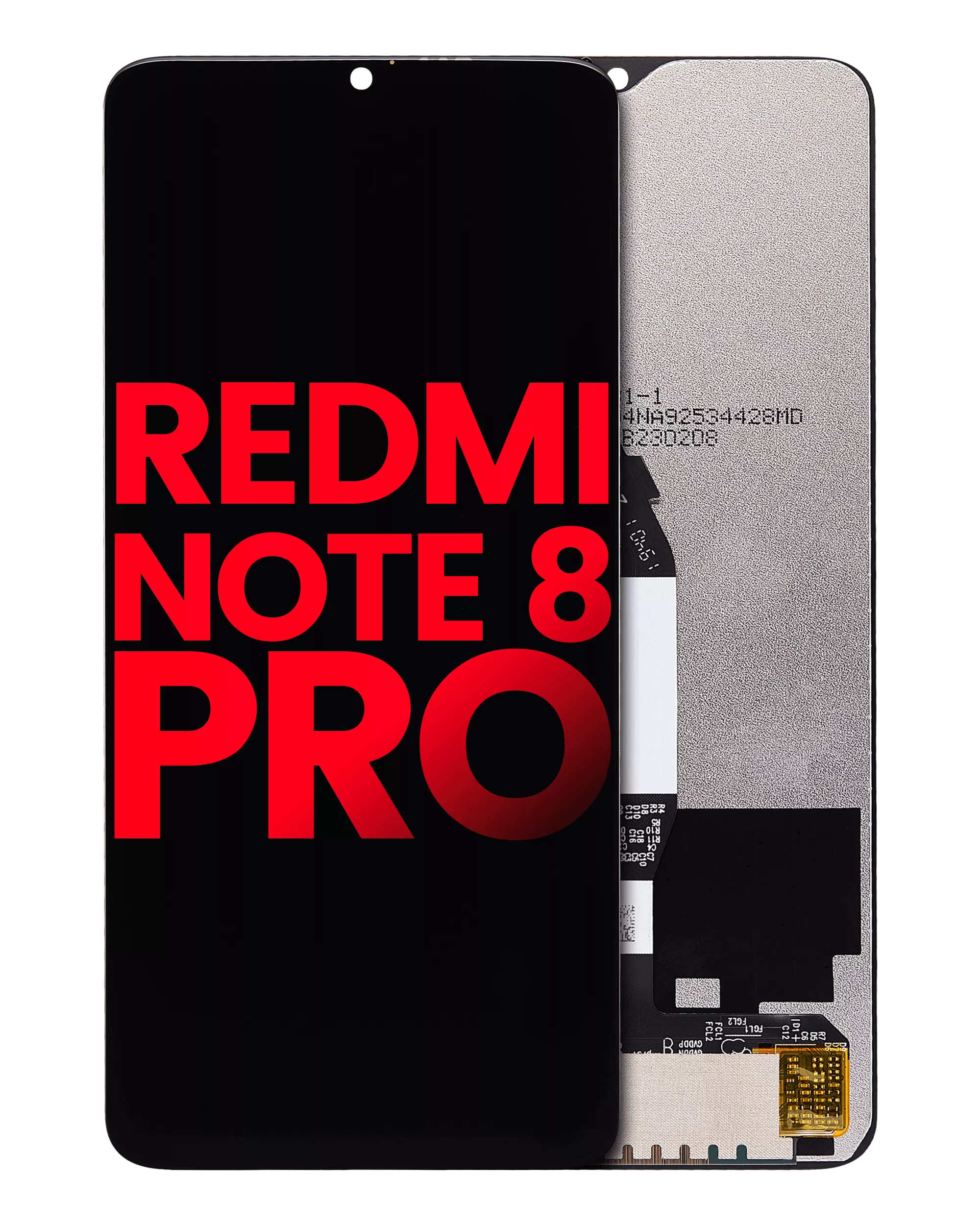 LCD ohne Rahmen für Xiaomi Redmi Note 8 Pro, Aftermarket Plus, alle Farben