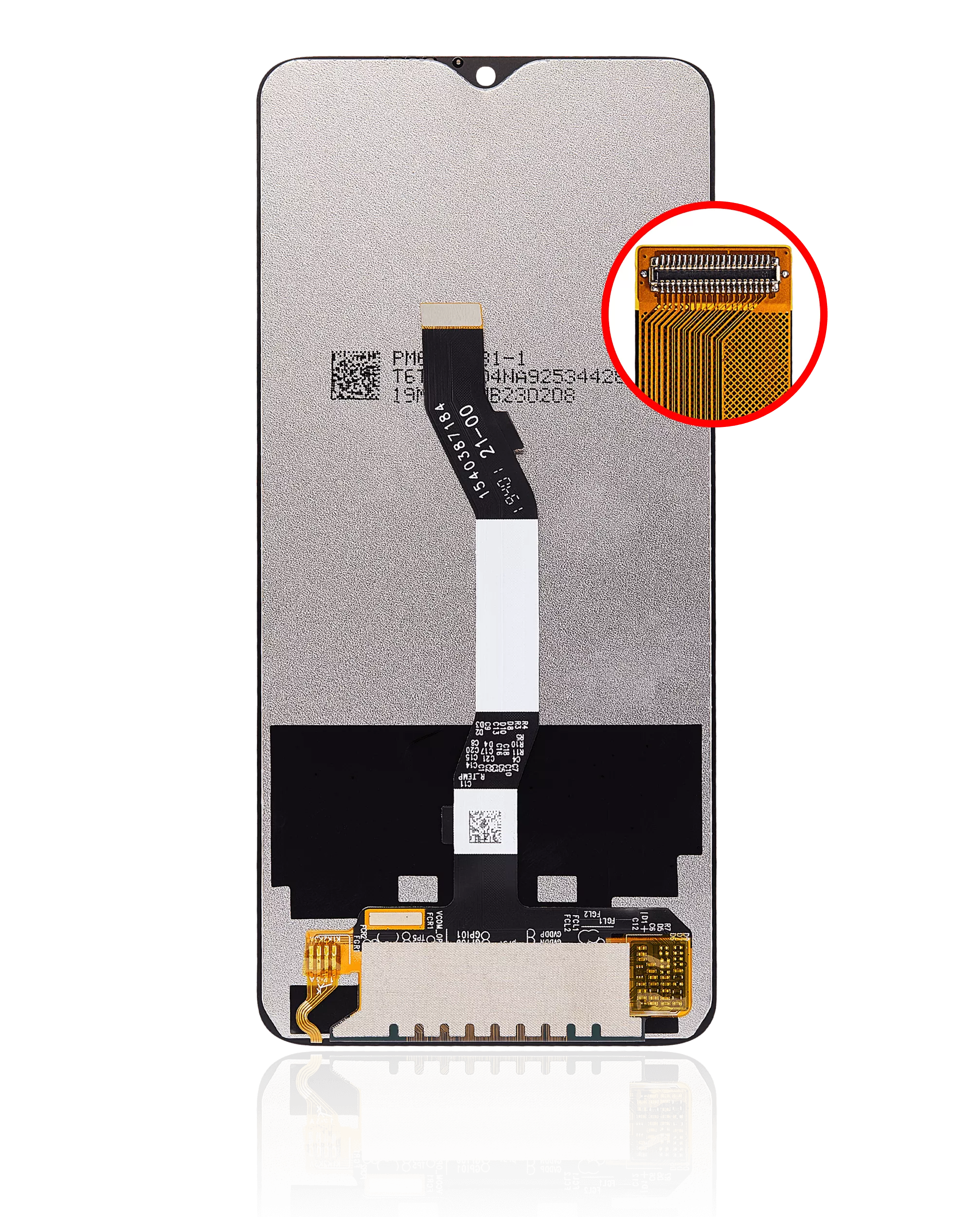LCD ohne Rahmen für Xiaomi Redmi Note 8 Pro, Aftermarket Plus, alle Farben