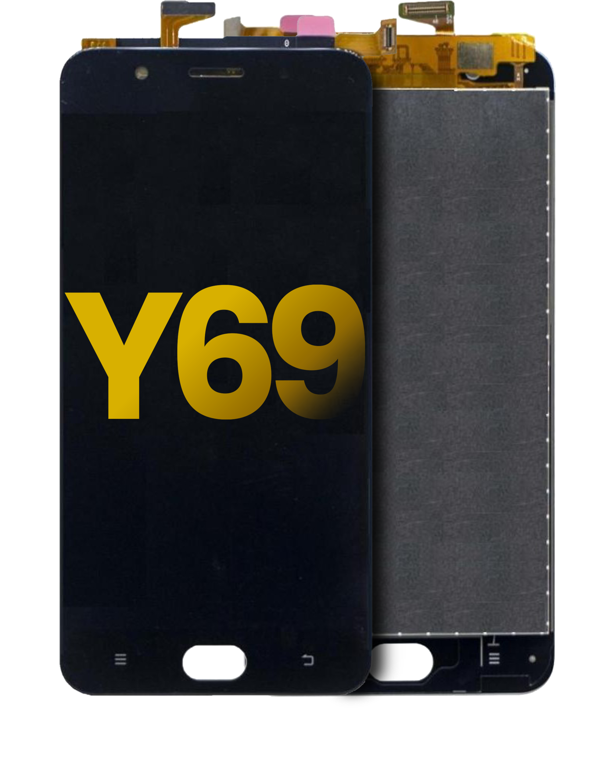 LCD Display No Frame for Vivo Y69 (Refurbished) (Matte Black)