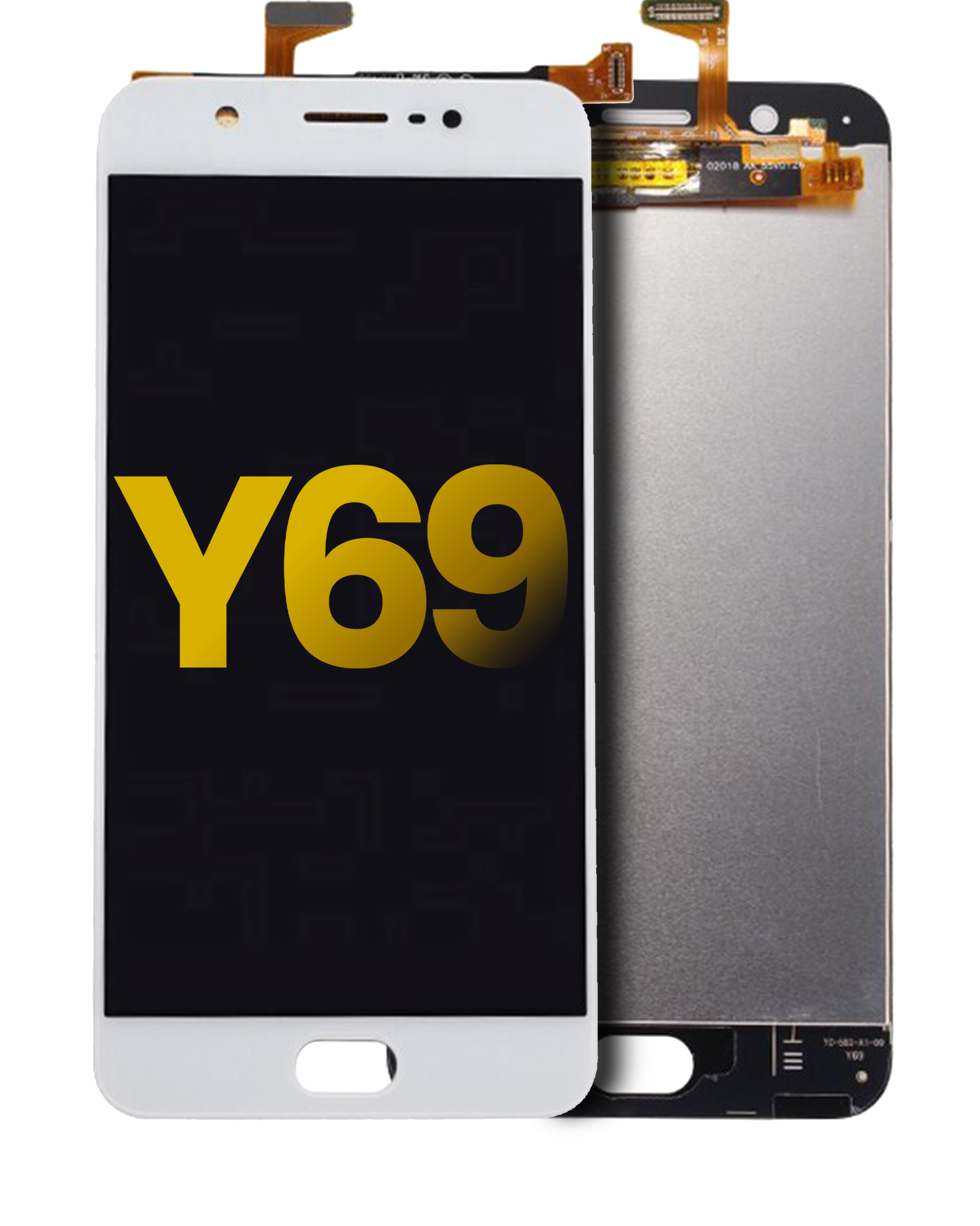 LCD Display without Frame for Vivo Y69 (Refurbished) (White)
