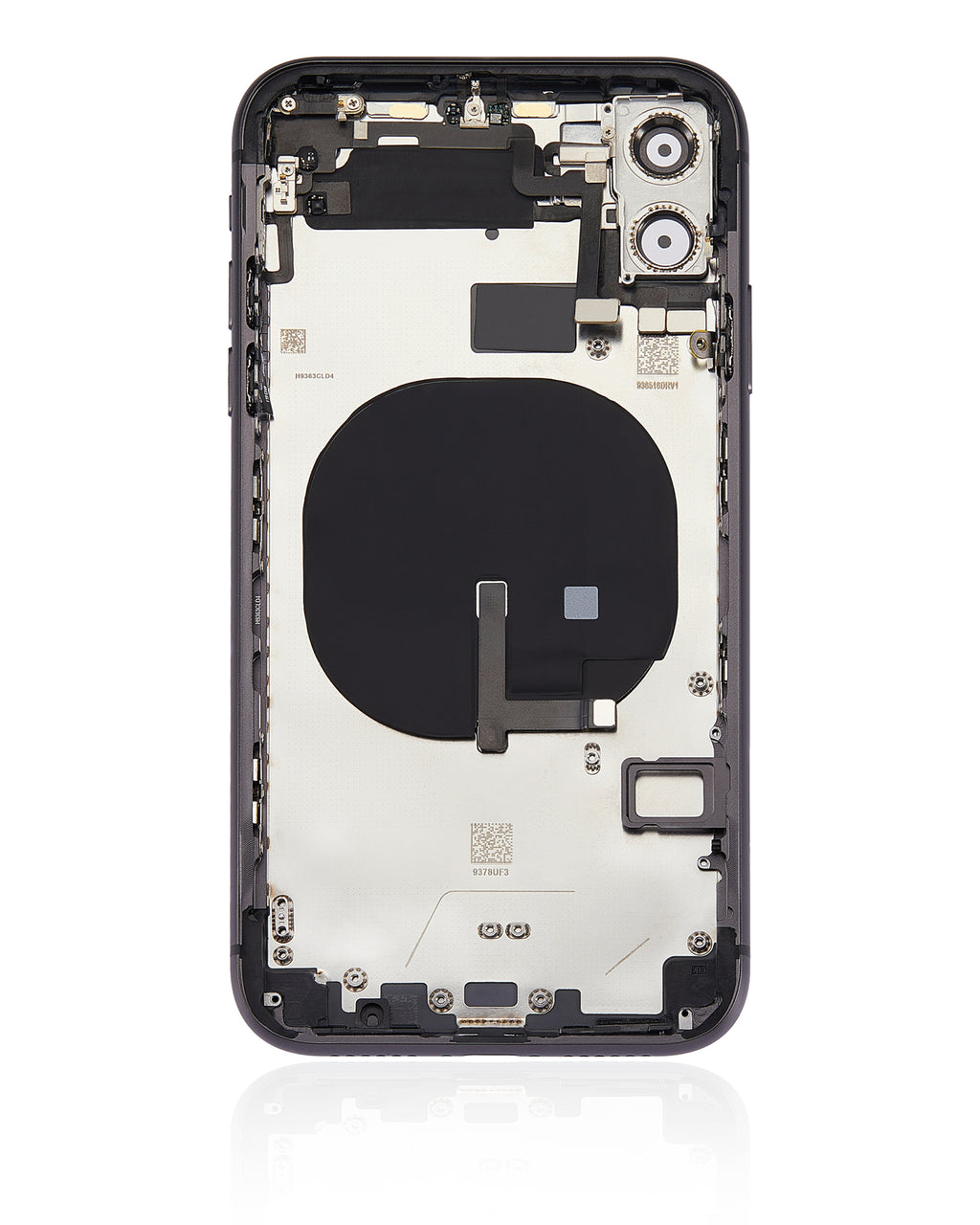 iPhone 11 Backcover/Rahmen mit Komponenten Schwarz Aftermarket Plus ohne Logo