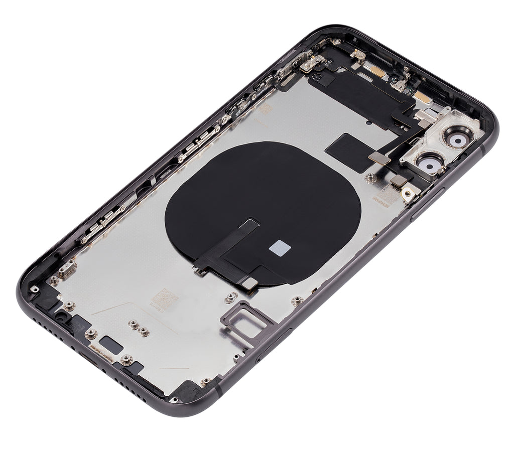 iPhone 11 Backcover/Rahmen mit Komponenten Schwarz Aftermarket Plus ohne Logo