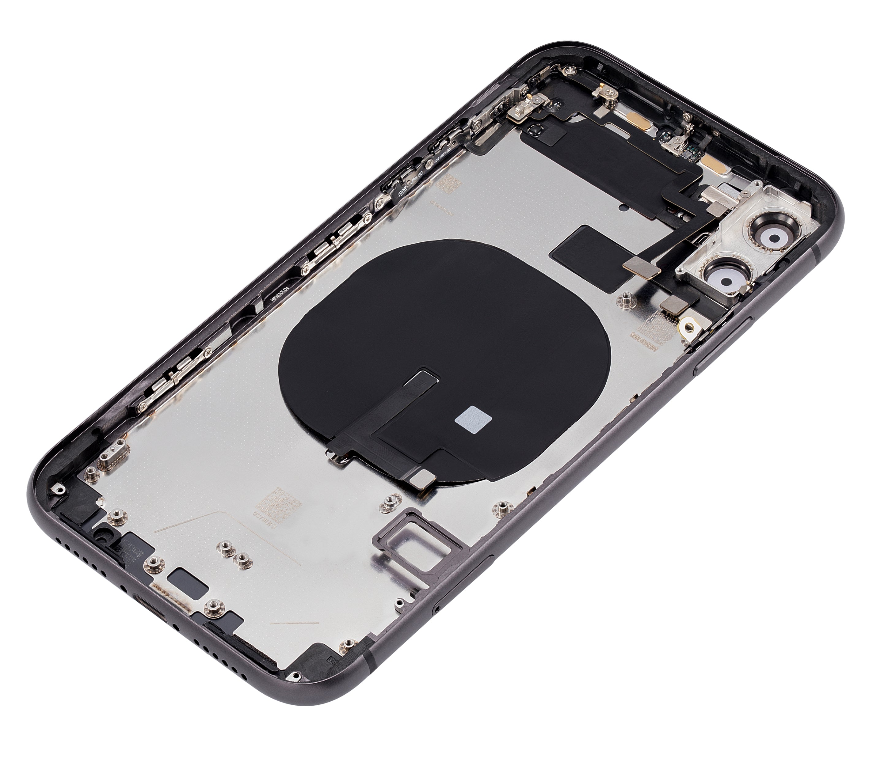 iPhone 11 Backcover/Rahmen mit Komponenten Schwarz Aftermarket Plus ohne Logo