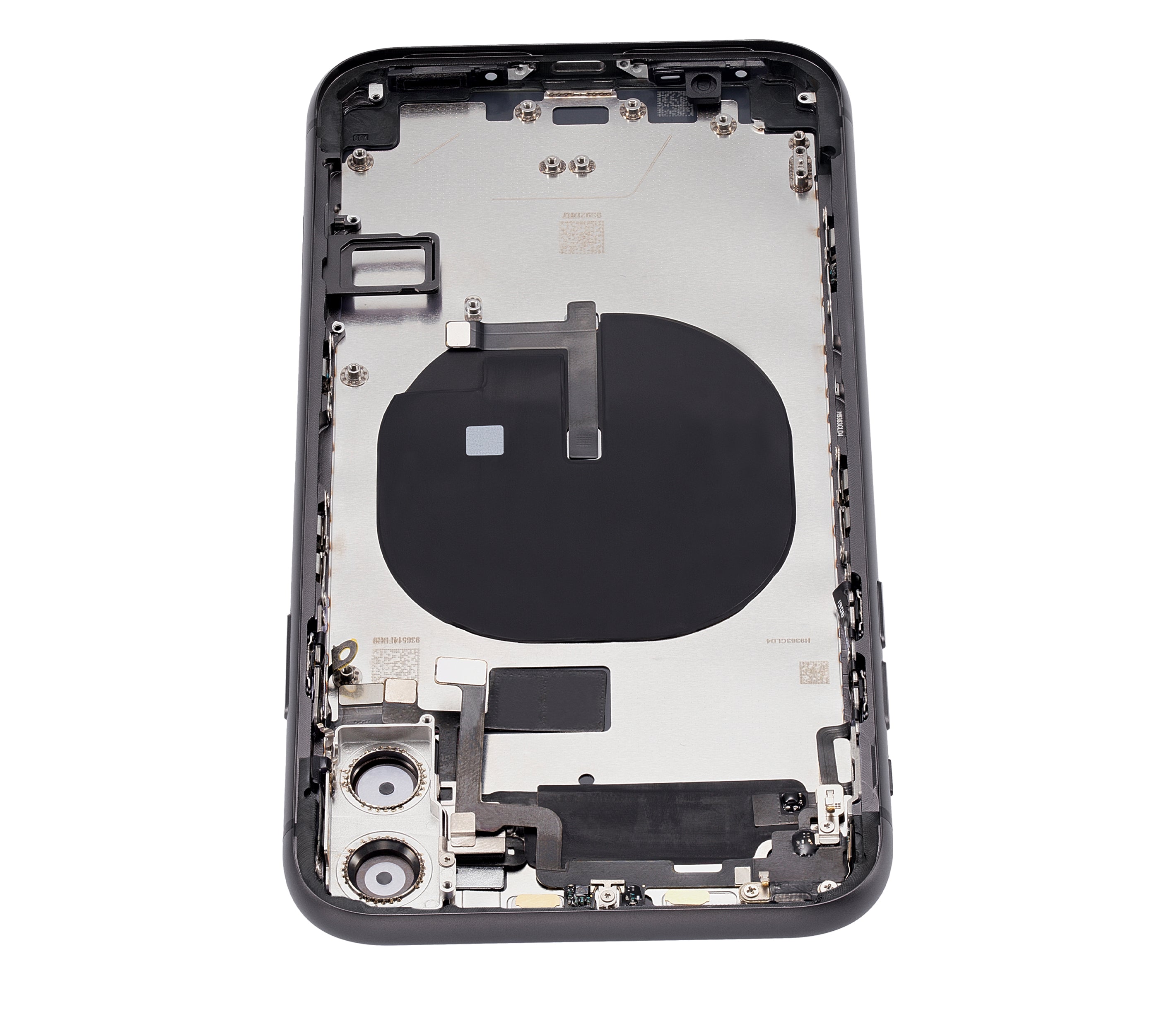 iPhone 11 Backcover/Rahmen mit Komponenten Schwarz Aftermarket Plus ohne Logo