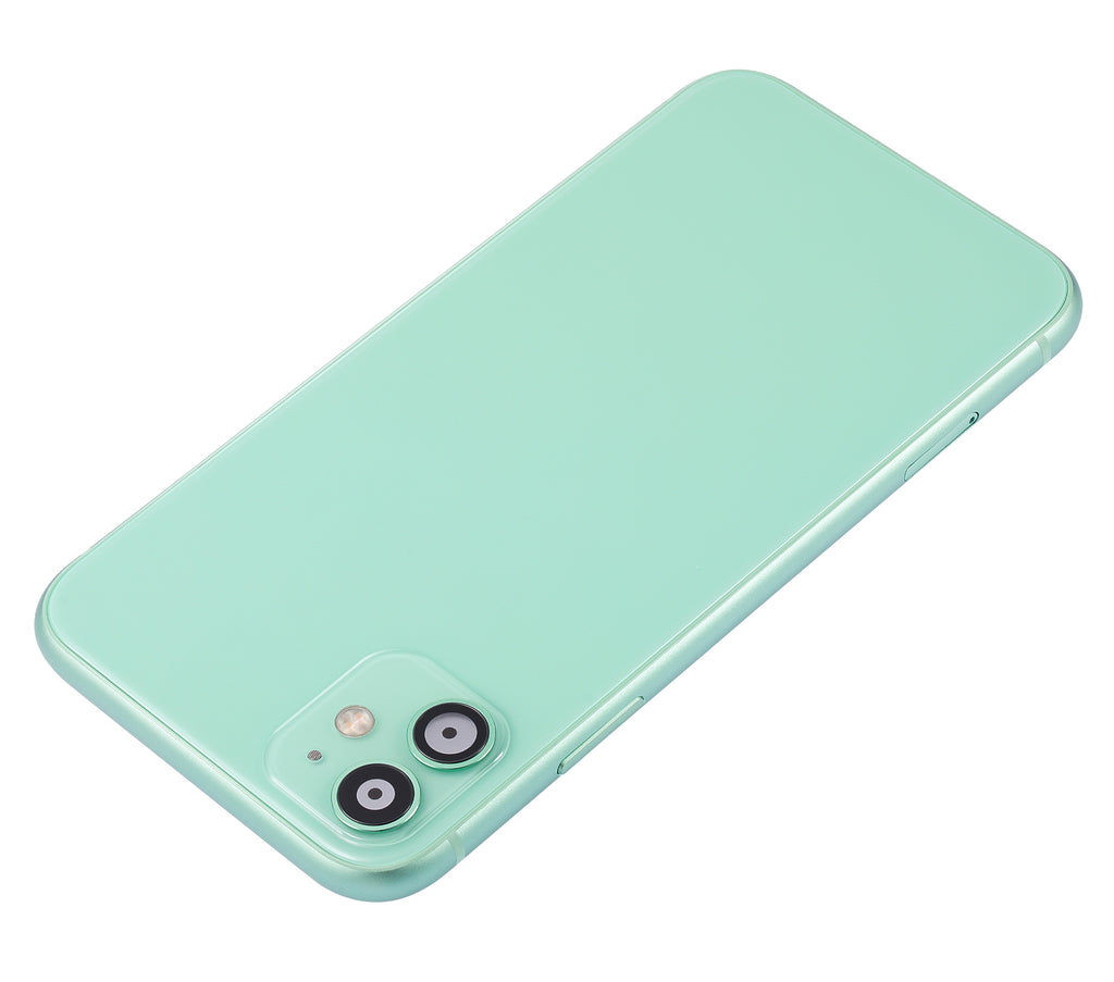iPhone 11 Backcover/Rahmen Grün Aftermarket Plus ohne Logo mit Kleinteilen
