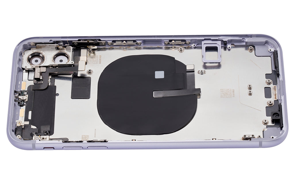 Backcover/Rahmen mit Kleinteilen für iPhone 11 Lila Aftermarket Plus