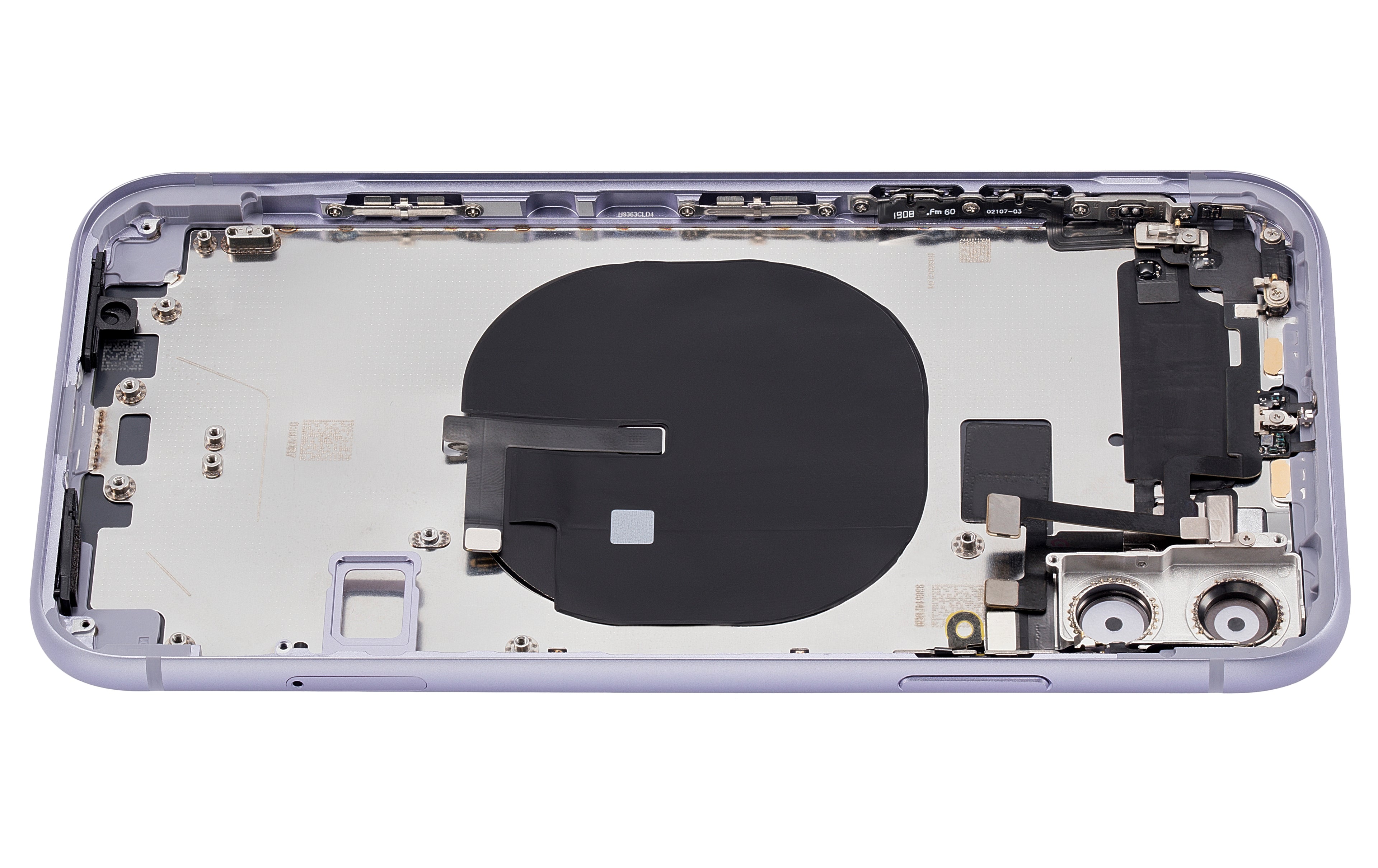 Backcover/Rahmen mit Kleinteilen für iPhone 11 Lila Aftermarket Plus