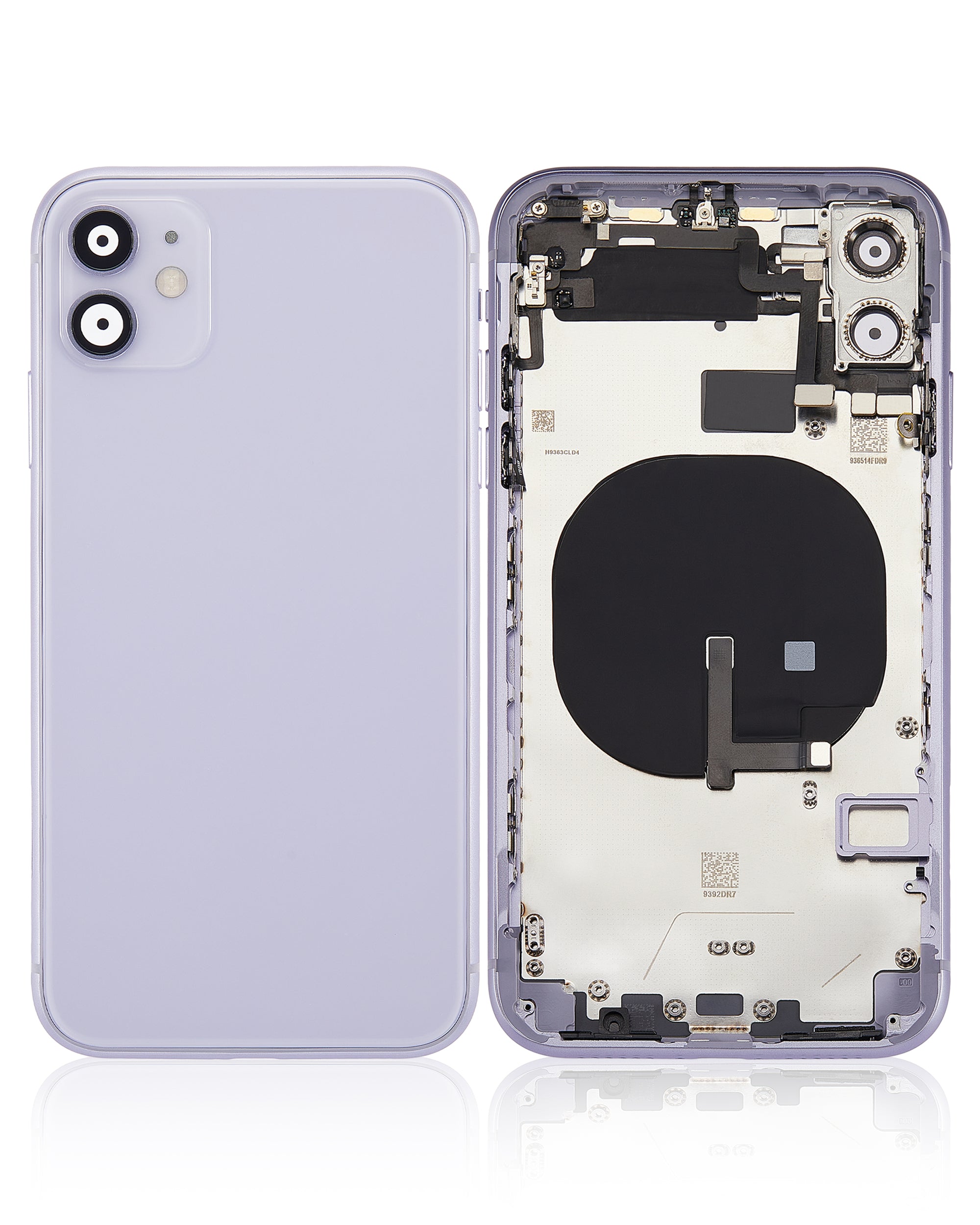 Backcover/Rahmen mit Kleinteilen für iPhone 11 Lila Aftermarket Plus