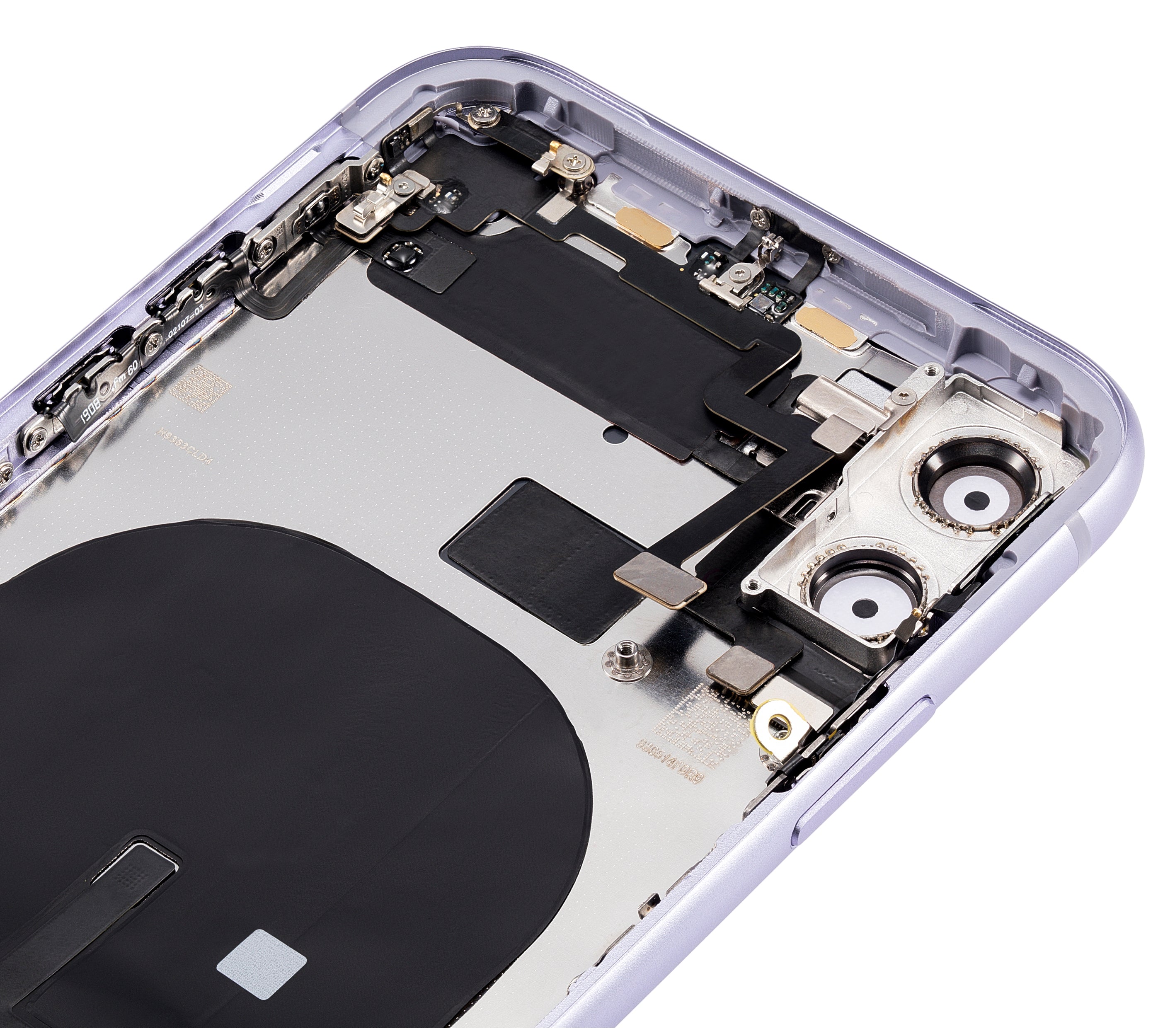 Backcover/Rahmen mit Kleinteilen für iPhone 11 Lila Aftermarket Plus