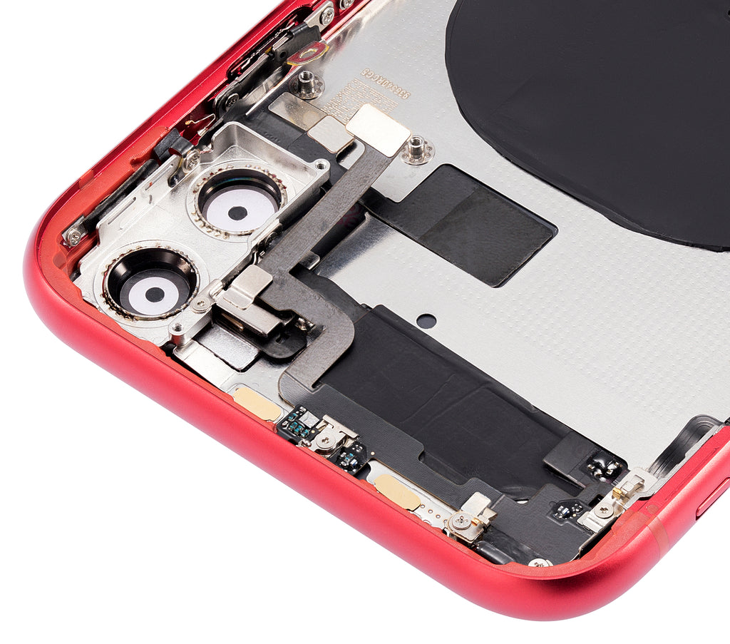 Backcover/Rahmen m. Kleinteilen iPhone 11 Rot o. Logo Afterm. Plus