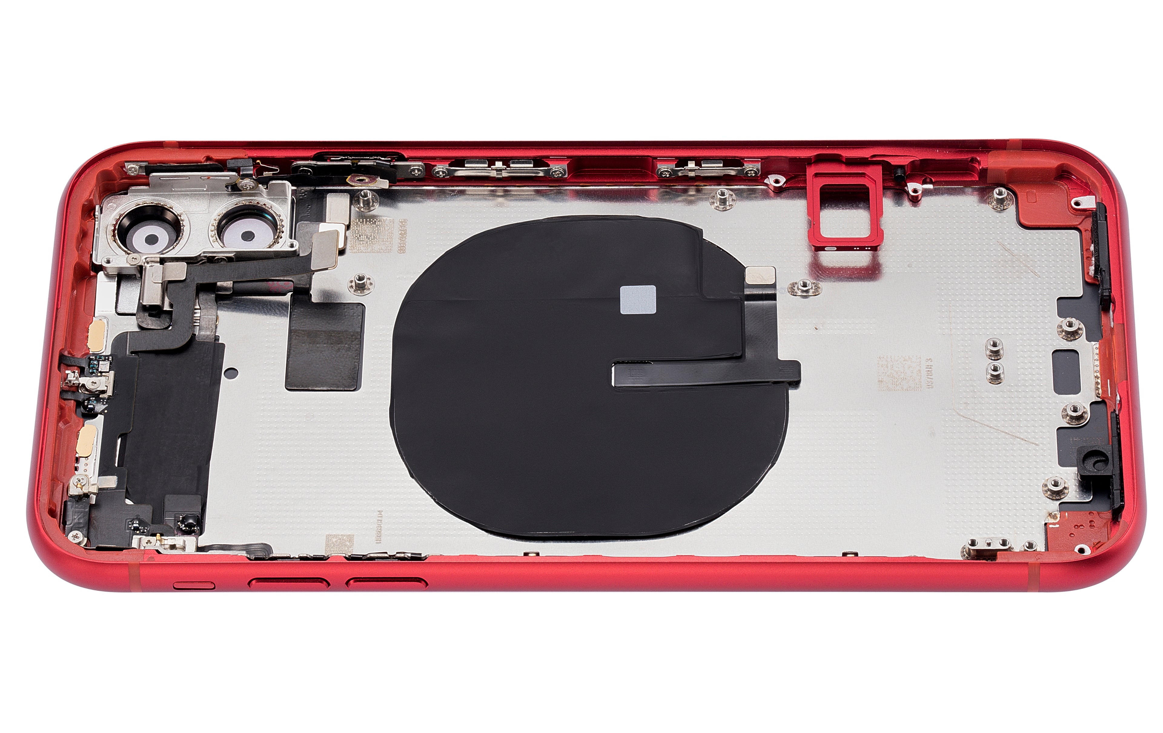 Backcover/Rahmen m. Kleinteilen iPhone 11 Rot o. Logo Afterm. Plus
