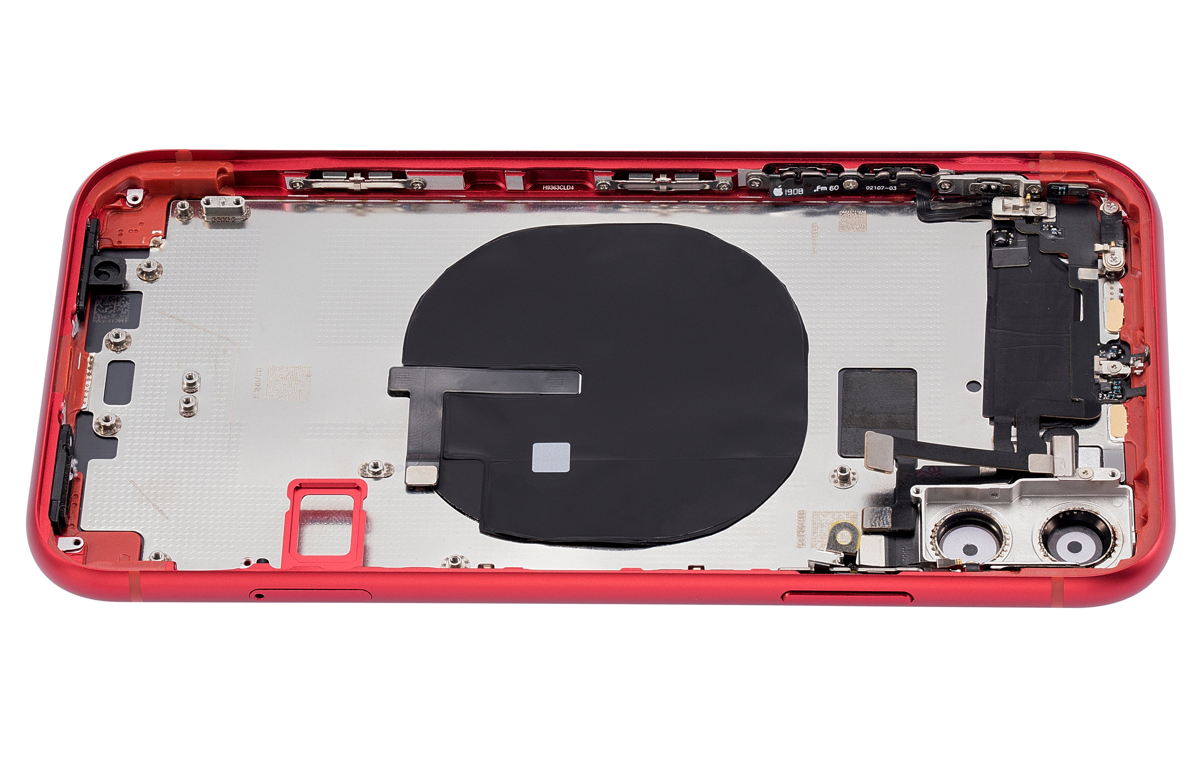 Backcover/Rahmen m. Kleinteilen iPhone 11 Rot o. Logo Afterm. Plus