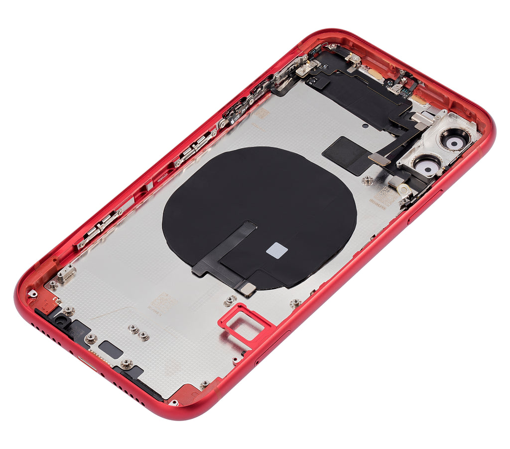 Backcover/Rahmen m. Kleinteilen iPhone 11 Rot o. Logo Afterm. Plus