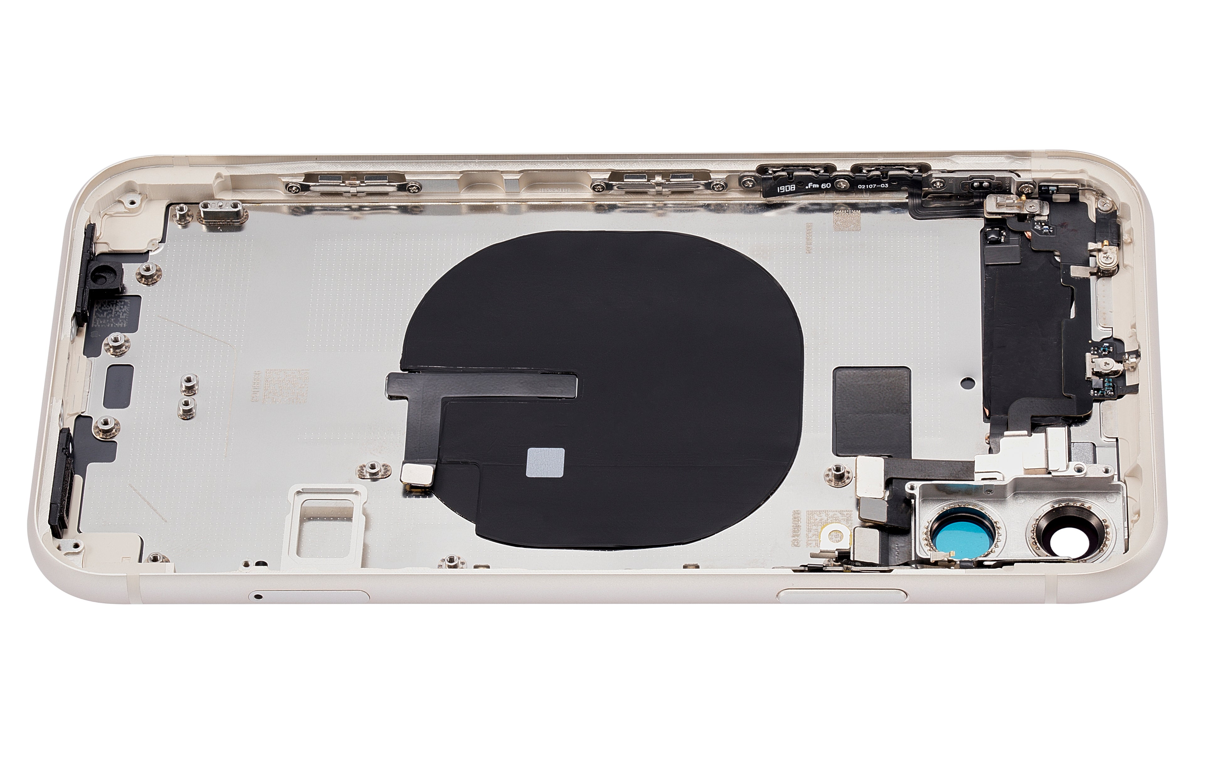 Backcover-Rahmen mit Kleinteilen für iPhone 11, Weiß, Aftermarket Plus