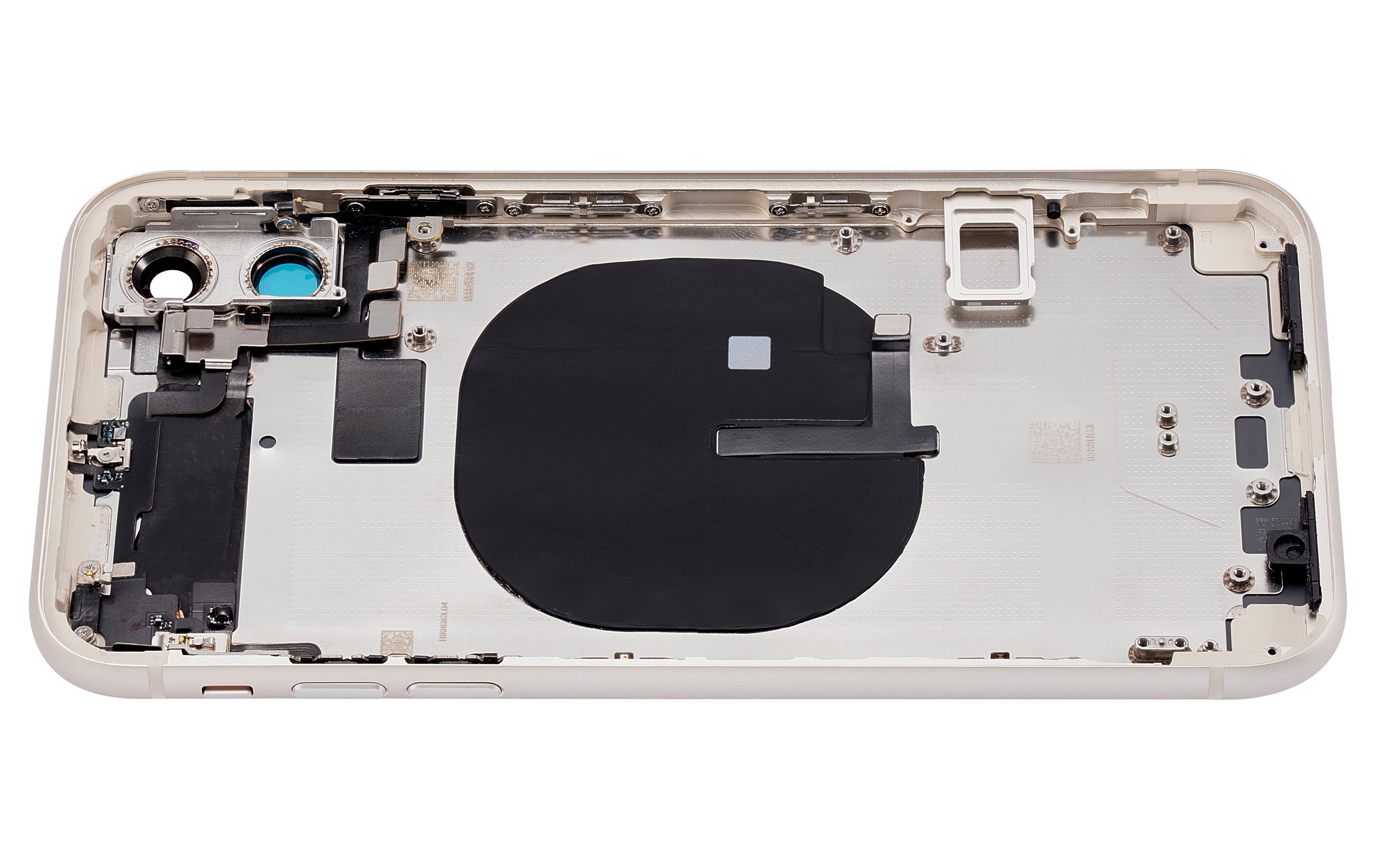 Backcover-Rahmen mit Kleinteilen für iPhone 11, Weiß, Aftermarket Plus