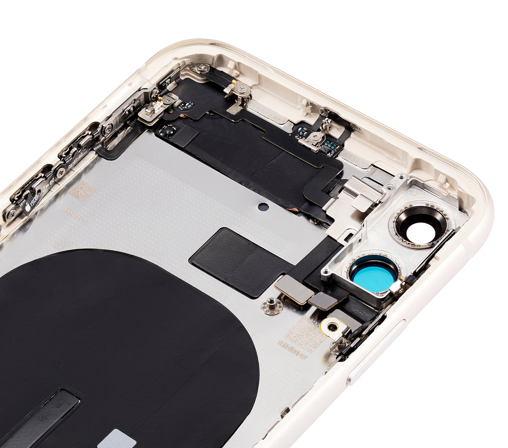 Backcover-Rahmen mit Kleinteilen für iPhone 11, Weiß, Aftermarket Plus