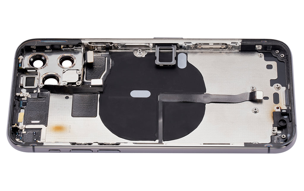 Back Cover/Frame with Pre-installed Small Parts for iPhone 11 Pro (without logo) (Aftermarket Plus) (Space Gray)