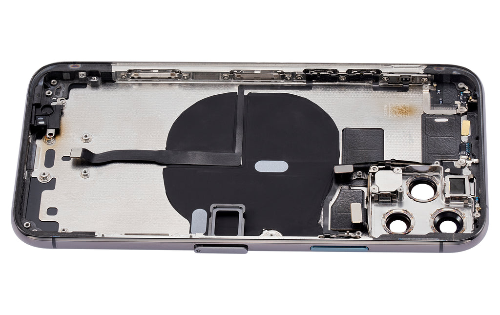 Back Cover/Frame with Pre-installed Small Parts for iPhone 11 Pro (without logo) (Aftermarket Plus) (Space Gray)