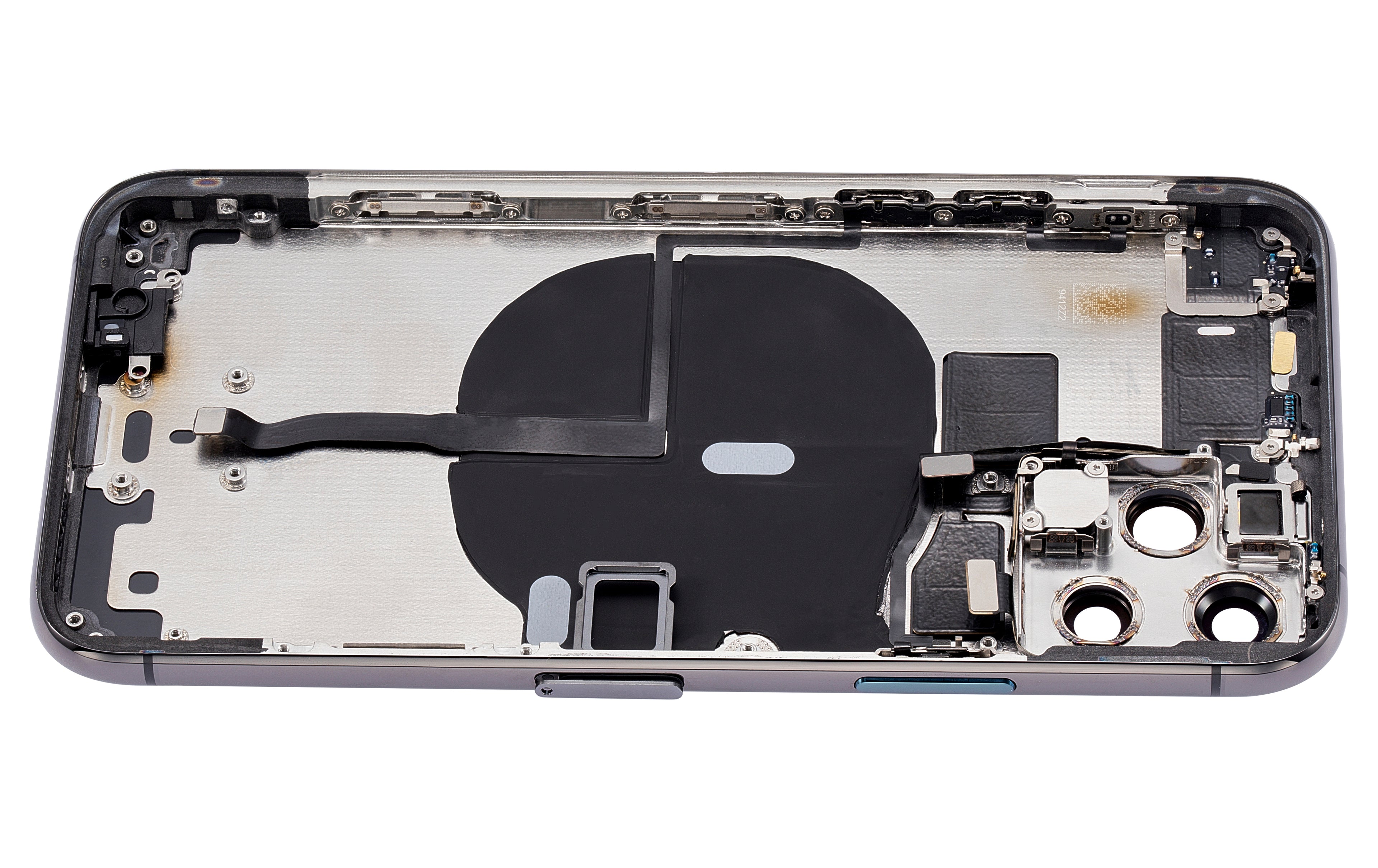 Back Cover/Frame with Pre-installed Small Parts for iPhone 11 Pro (without logo) (Aftermarket Plus) (Space Gray)
