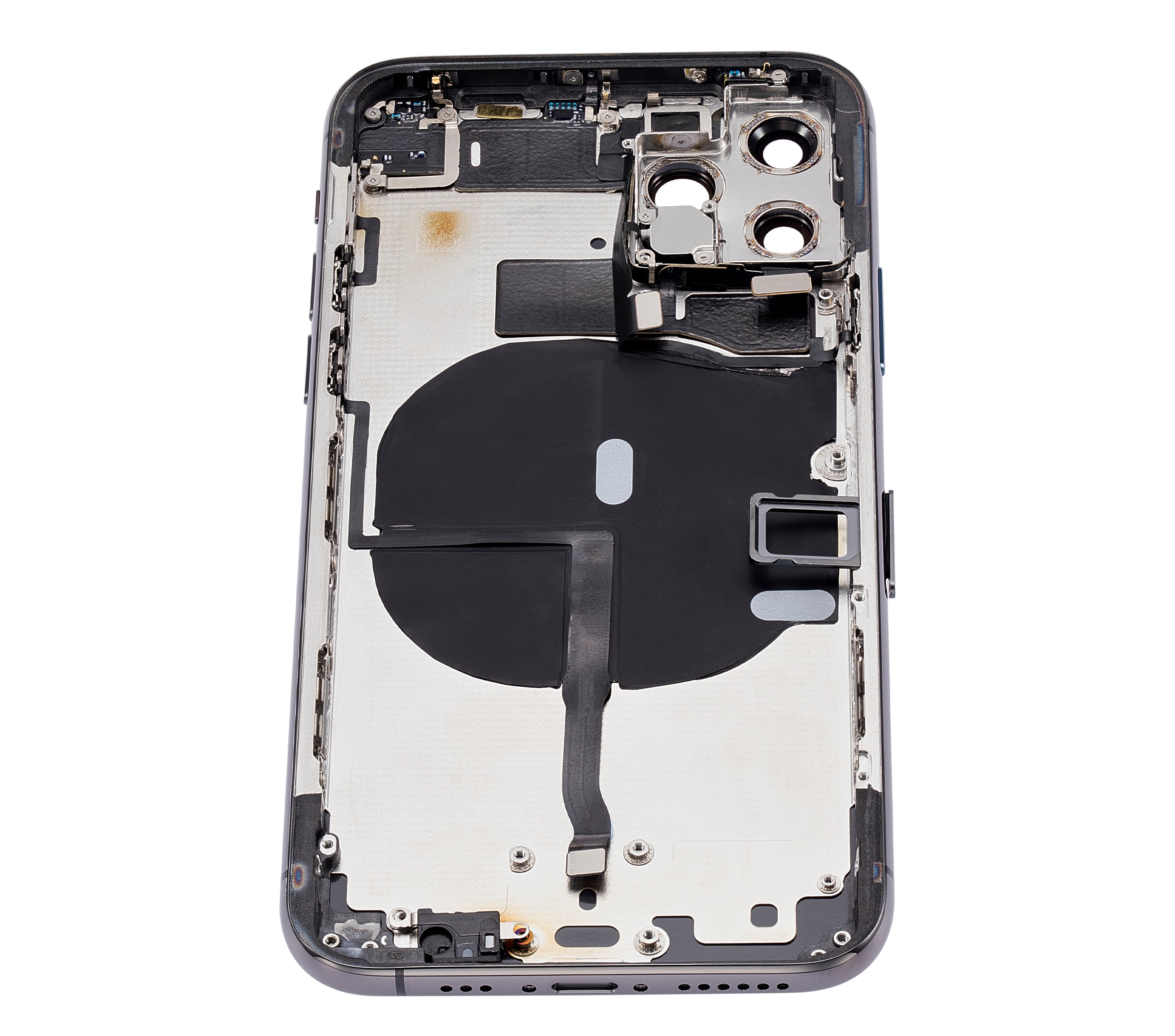 Back Cover/Frame with Pre-installed Small Parts for iPhone 11 Pro (without logo) (Aftermarket Plus) (Space Gray)