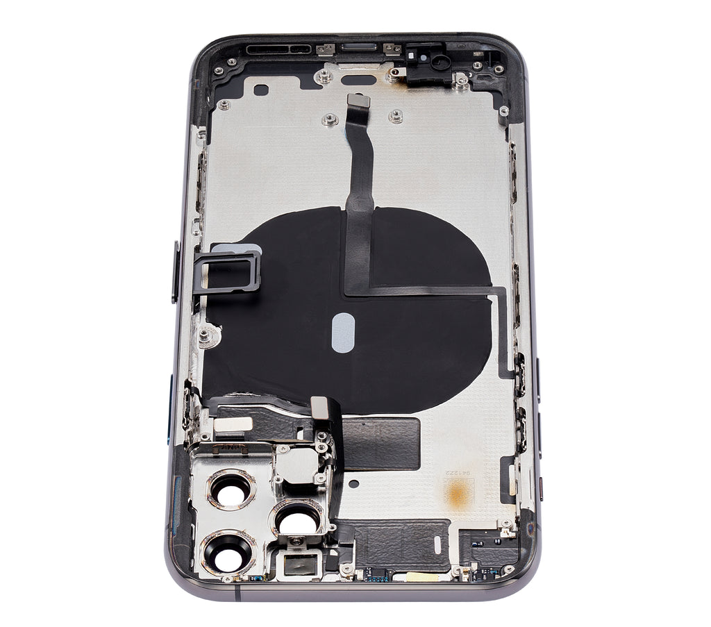 Back Cover/Frame with Pre-installed Small Parts for iPhone 11 Pro (without logo) (Aftermarket Plus) (Space Gray)