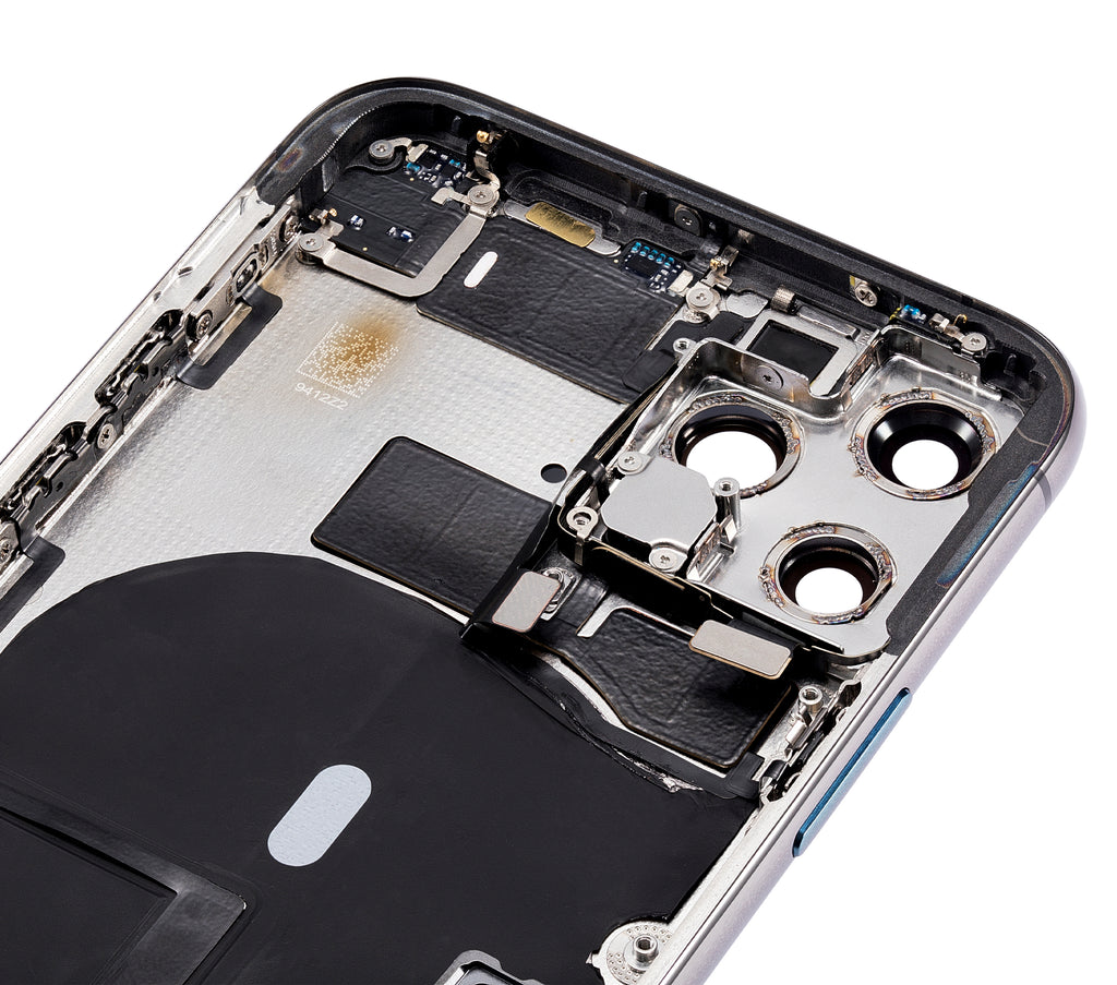 Back Cover/Frame with Pre-installed Small Parts for iPhone 11 Pro (without logo) (Aftermarket Plus) (Space Gray)